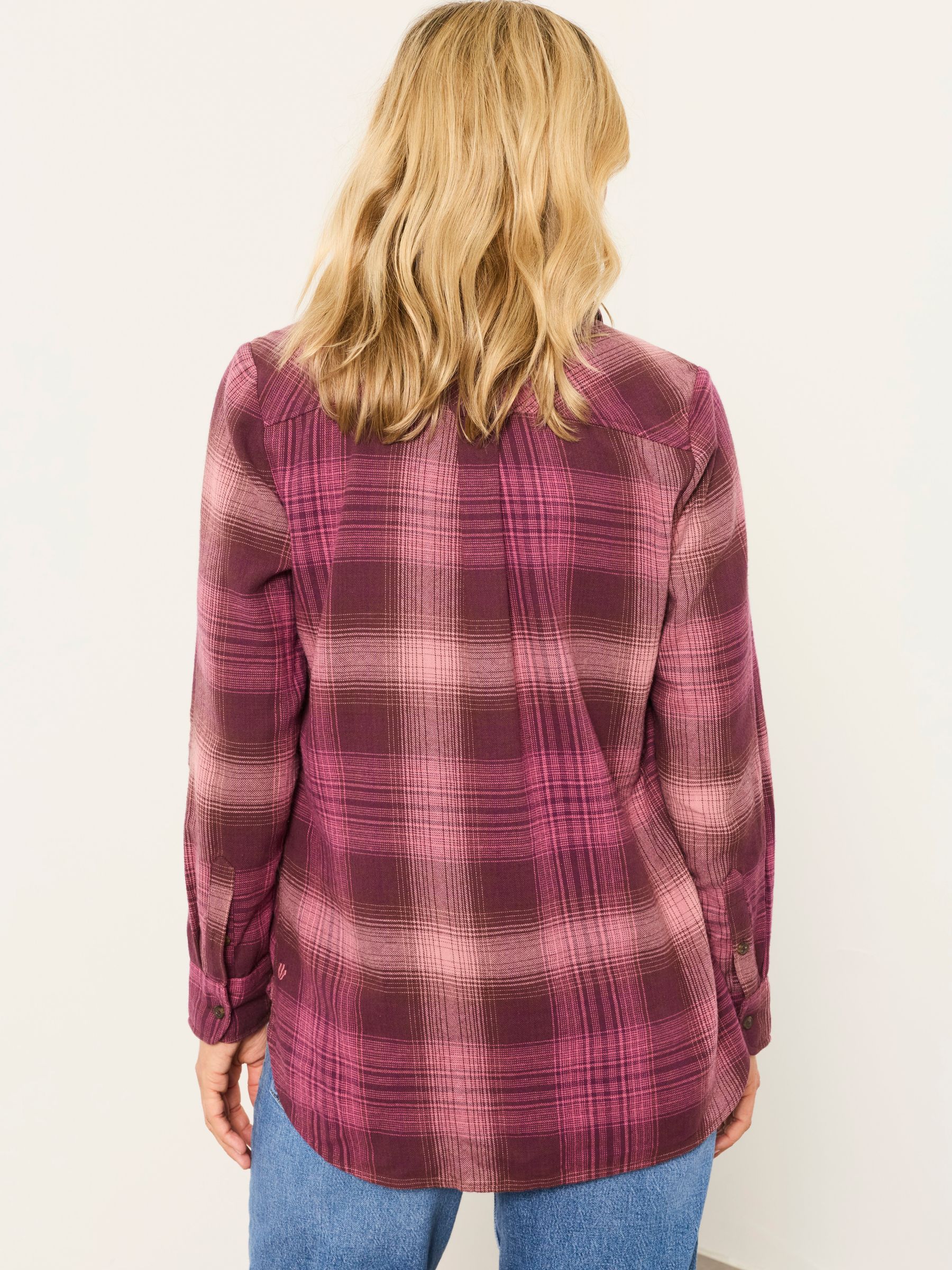 Olivia Pink Check Shirt - Image 2 of 6 Olivia Pink Check Shirt - Image 2 of 6