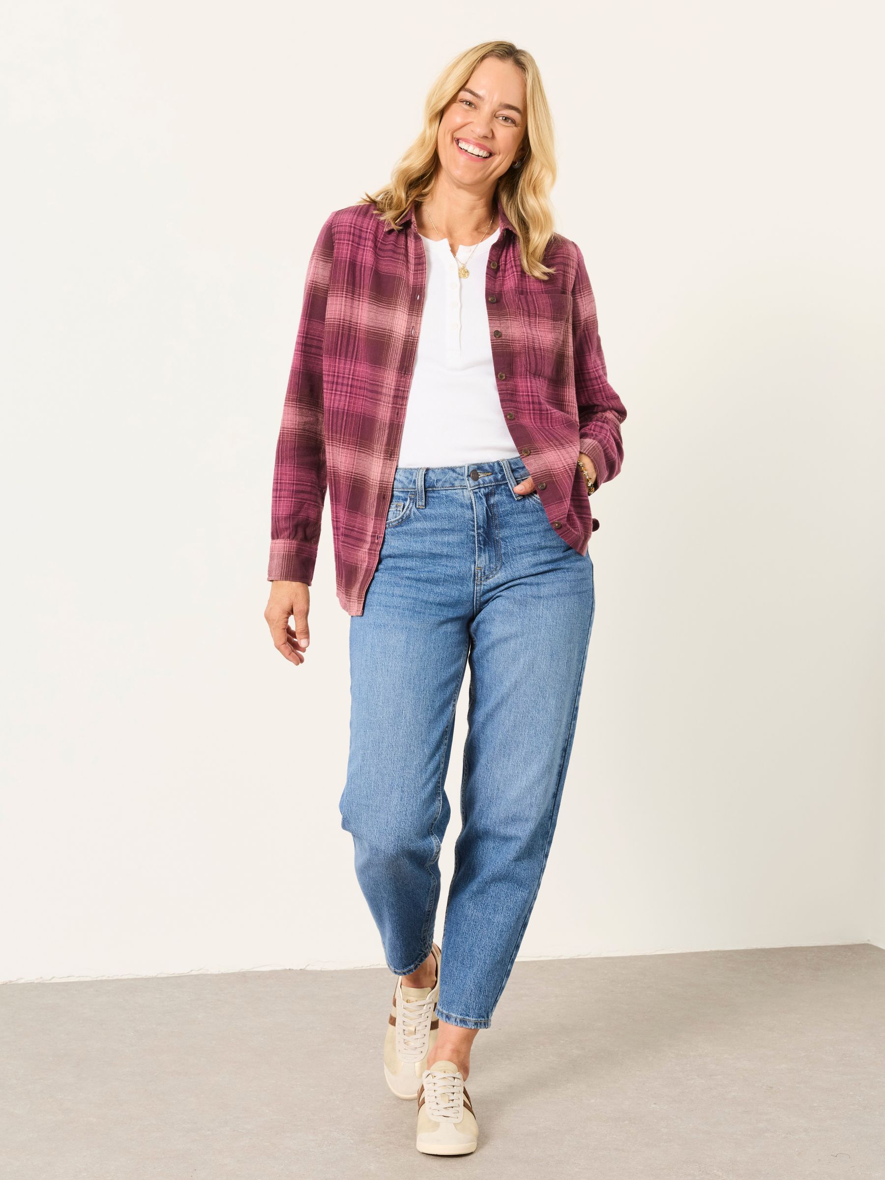 Olivia Pink Check Shirt - Image 4 of 6