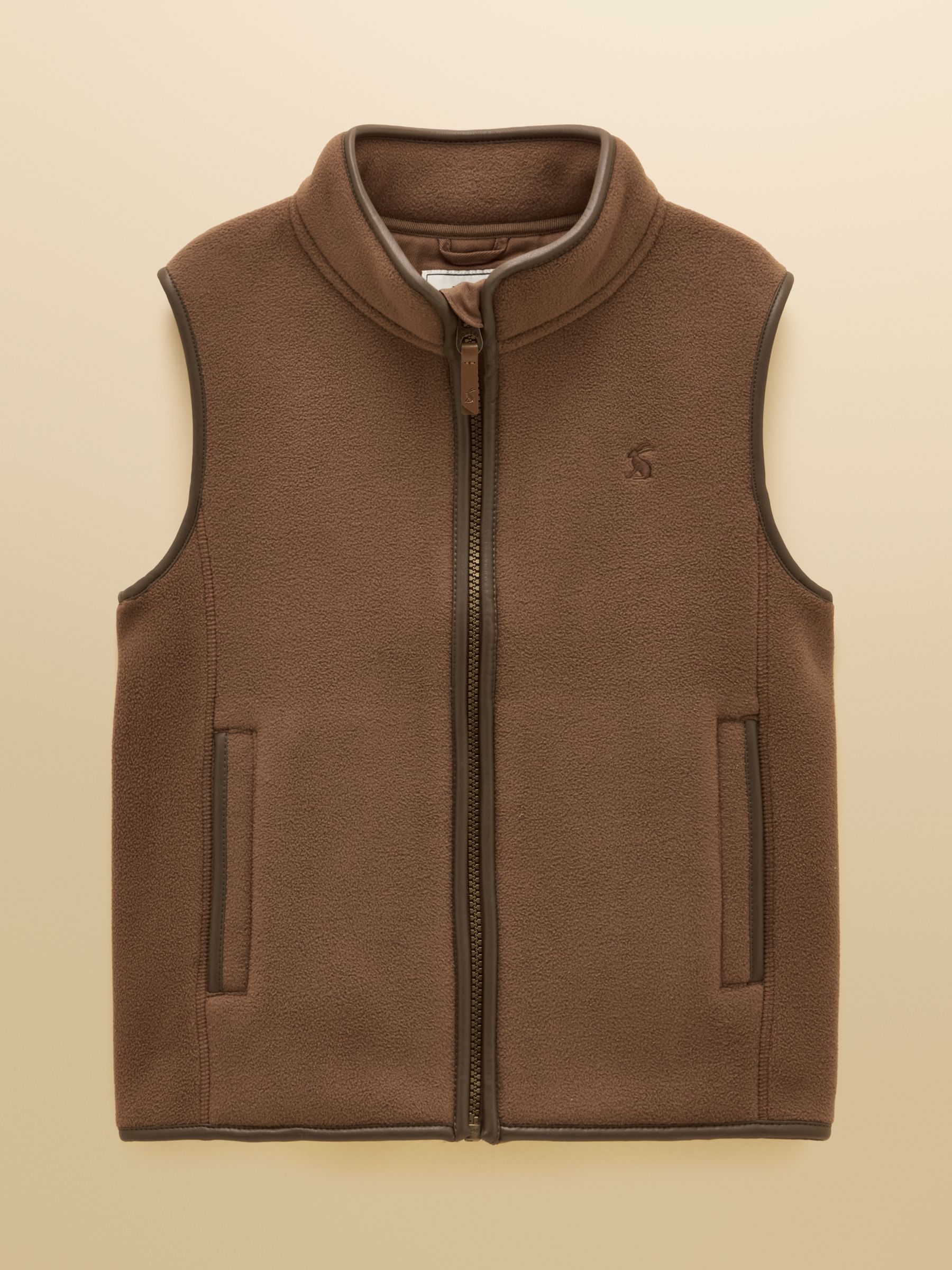 Kids' Heritage Chocolate Brown Fleece Gilet - Image 1 of 6
