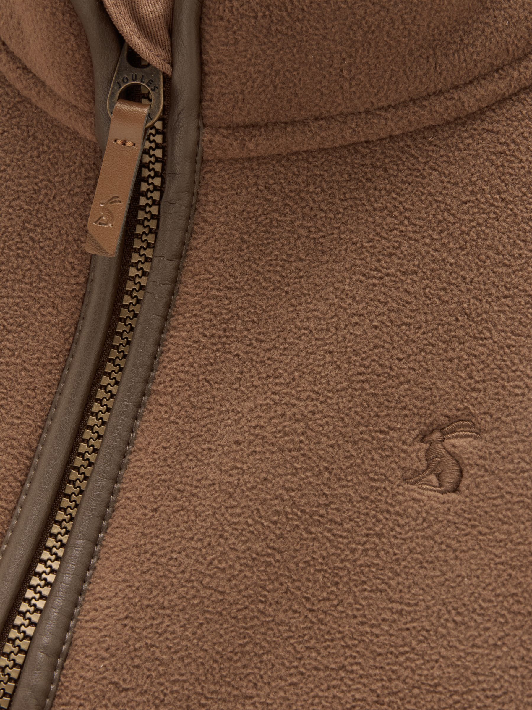 Kids' Heritage Chocolate Brown Fleece Gilet - Image 3 of 6