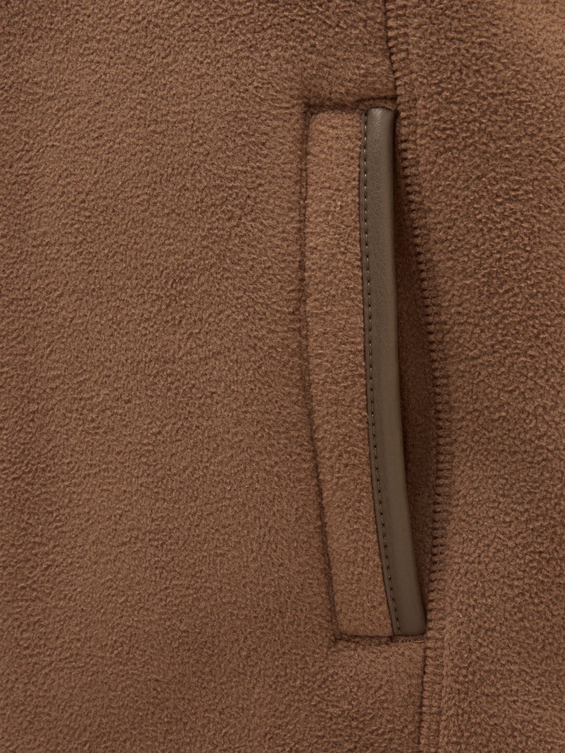 Kids' Heritage Chocolate Brown Fleece Gilet - Image 4 of 6