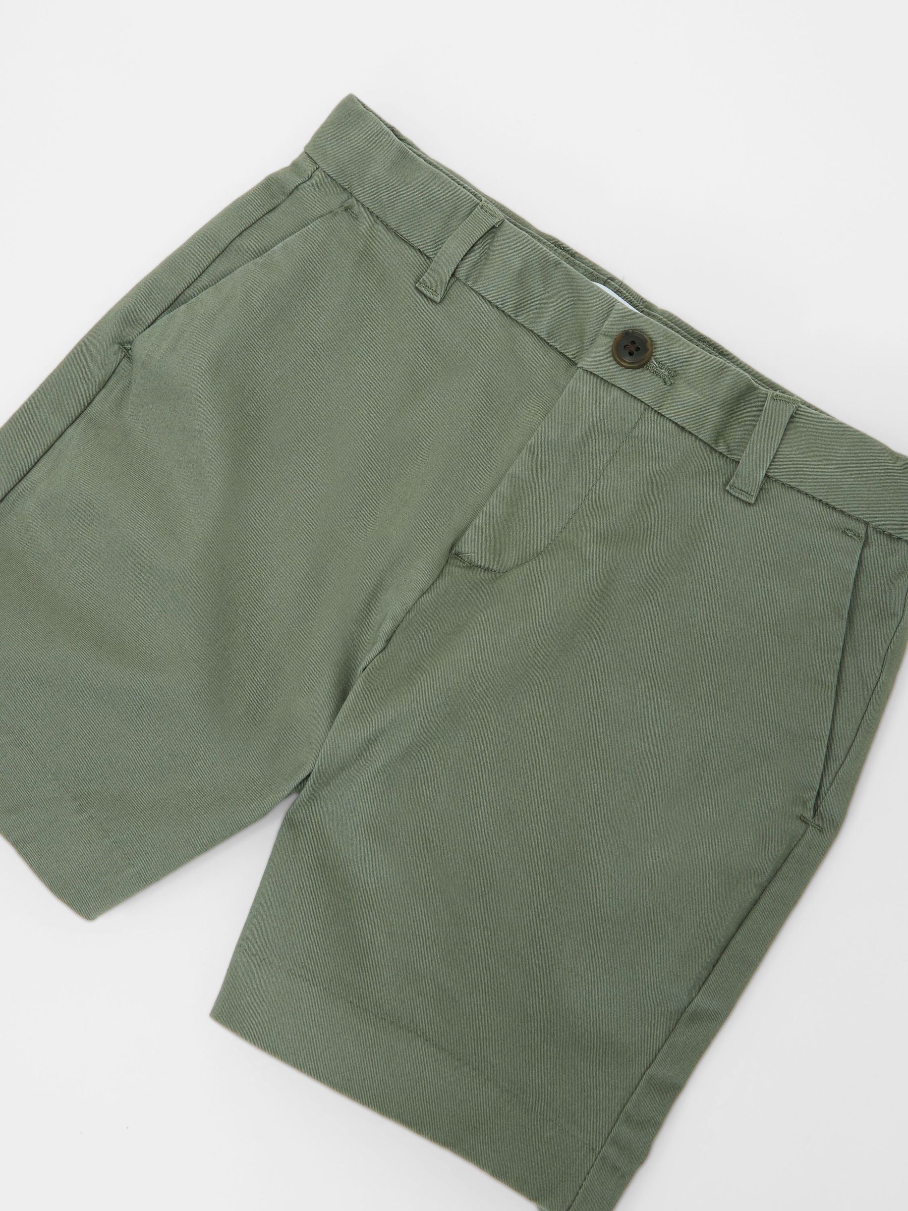 Cotton Chino Shorts with Stretch in Sage - Image 1 of 3