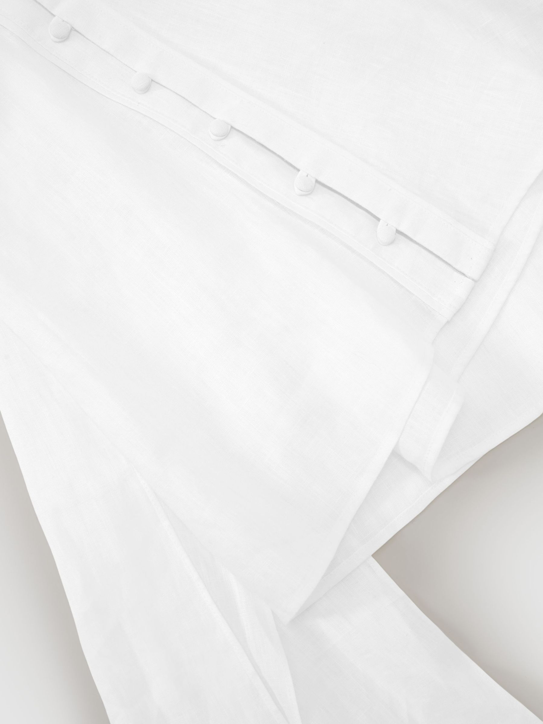 Linen Sleeveless Scarf-Neck Top in Ivory - صورة 7 من 7