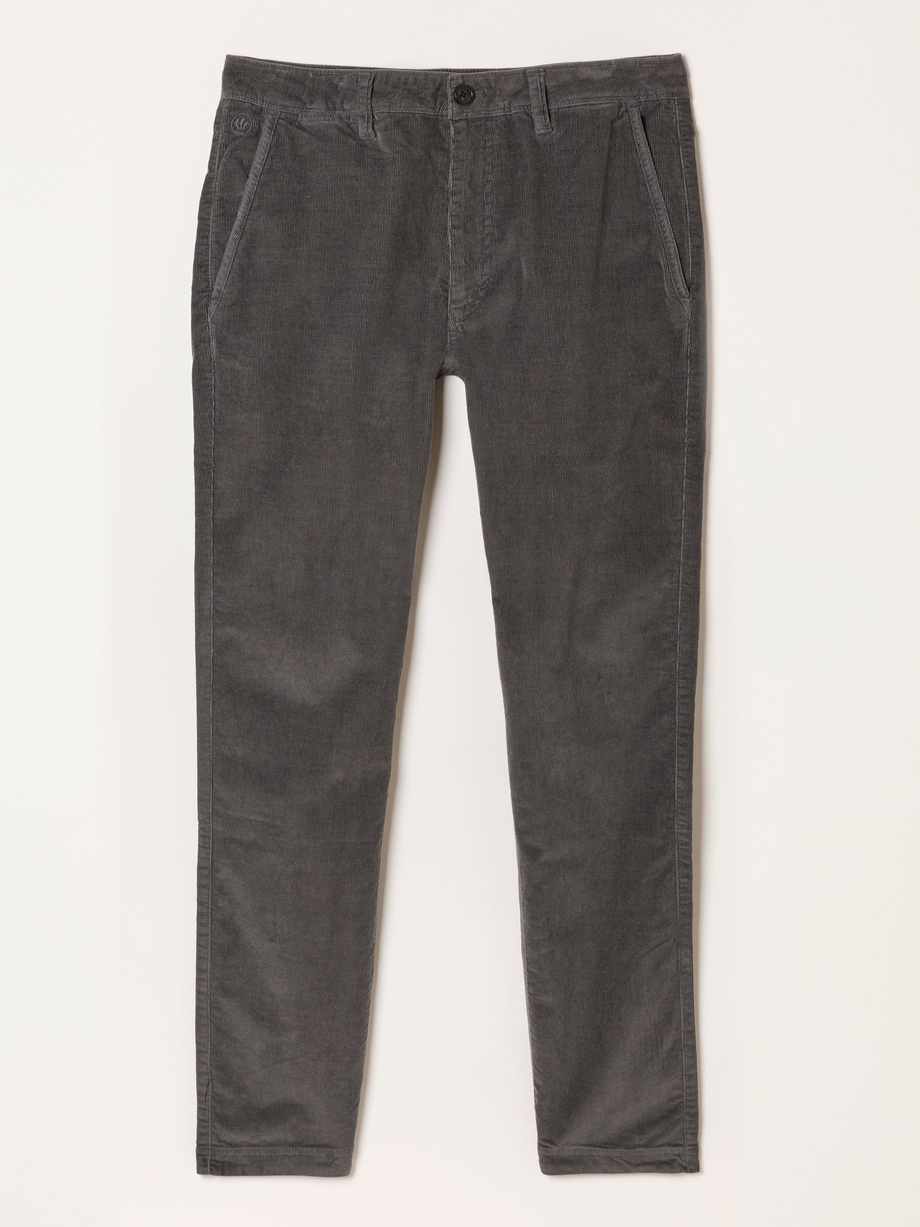 Charcoal Grey Cord Straight Fit Trousers - Image 5 of 5