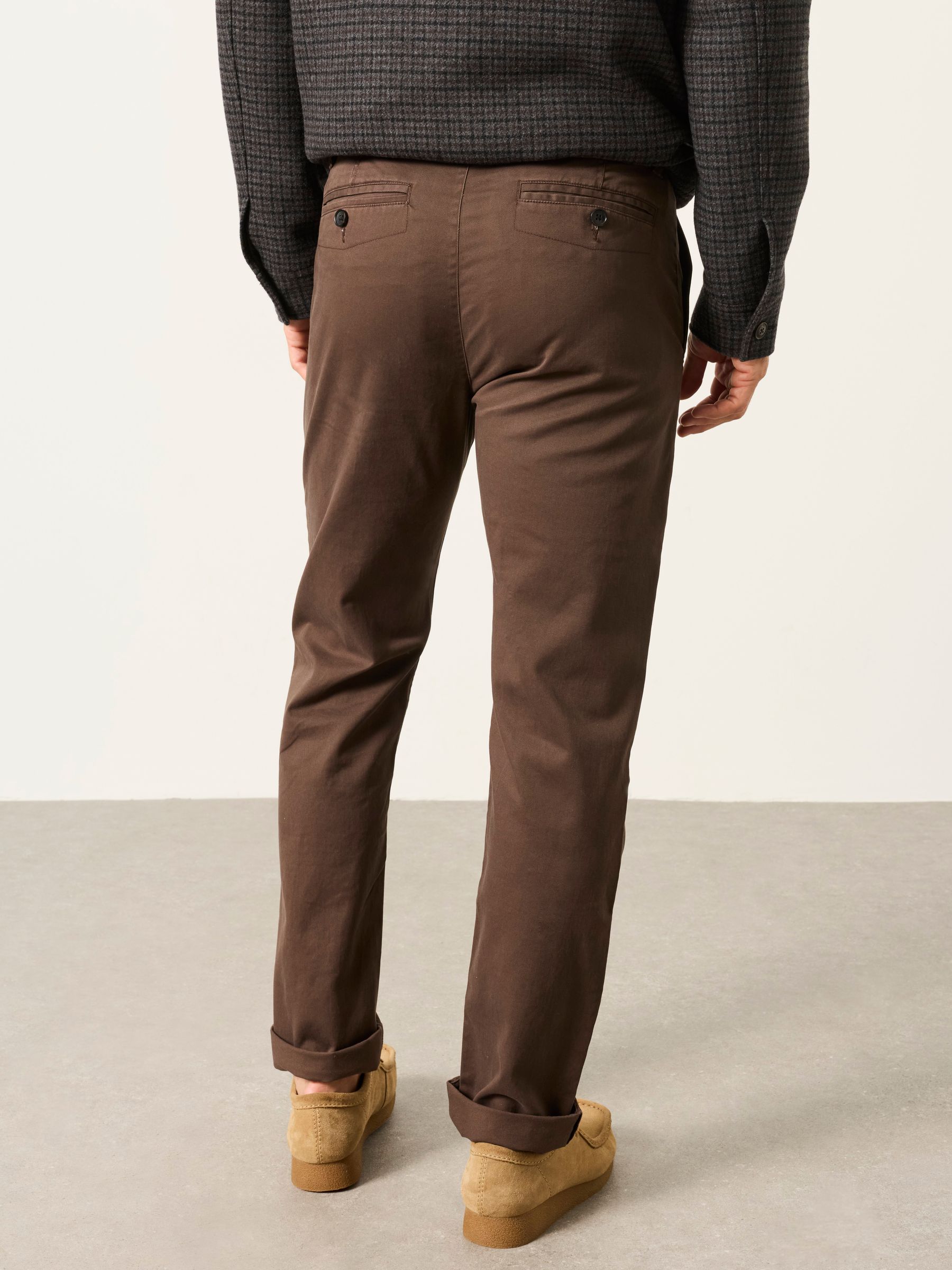 Straight Fit Chinos in Brown - Image 3 of 5