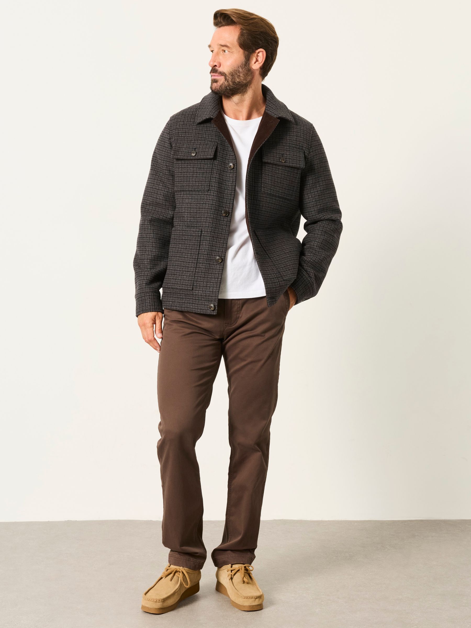 Straight Fit Chinos in Brown - Image 4 of 5