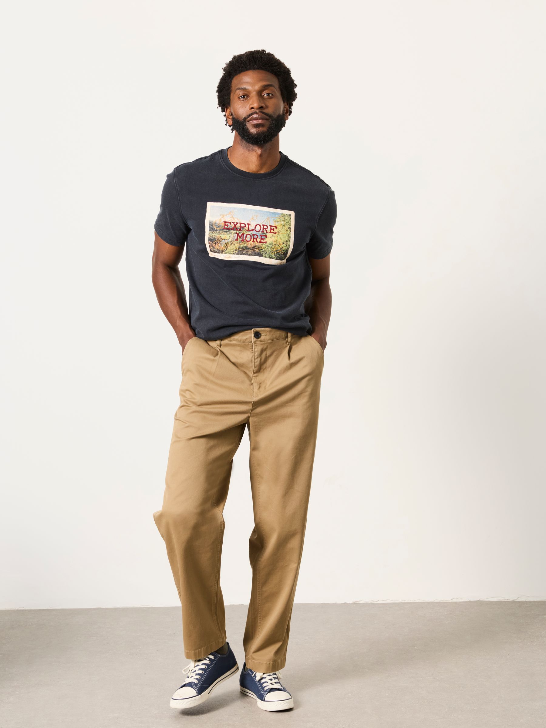 Stone Perth Pleat Front Chinos - Image 5 of 7