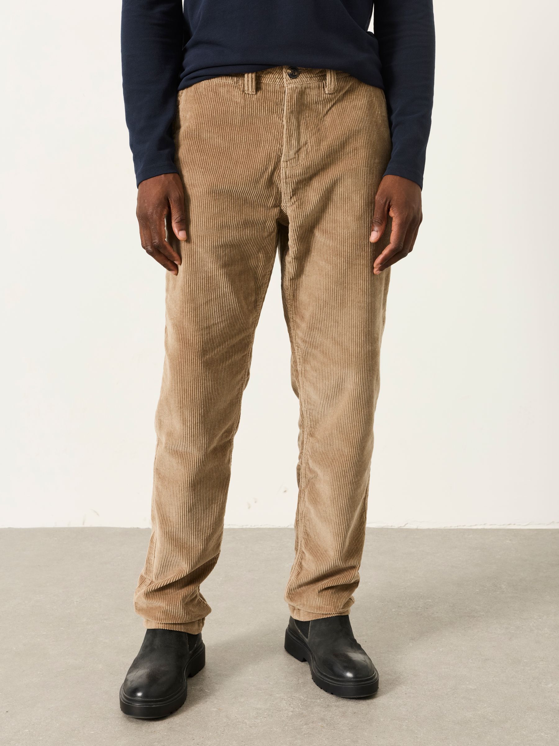 Natural Cord Straight Fit Trousers - Image 1 of 6 Natural Cord Straight Fit Trousers - Image 1 of 6