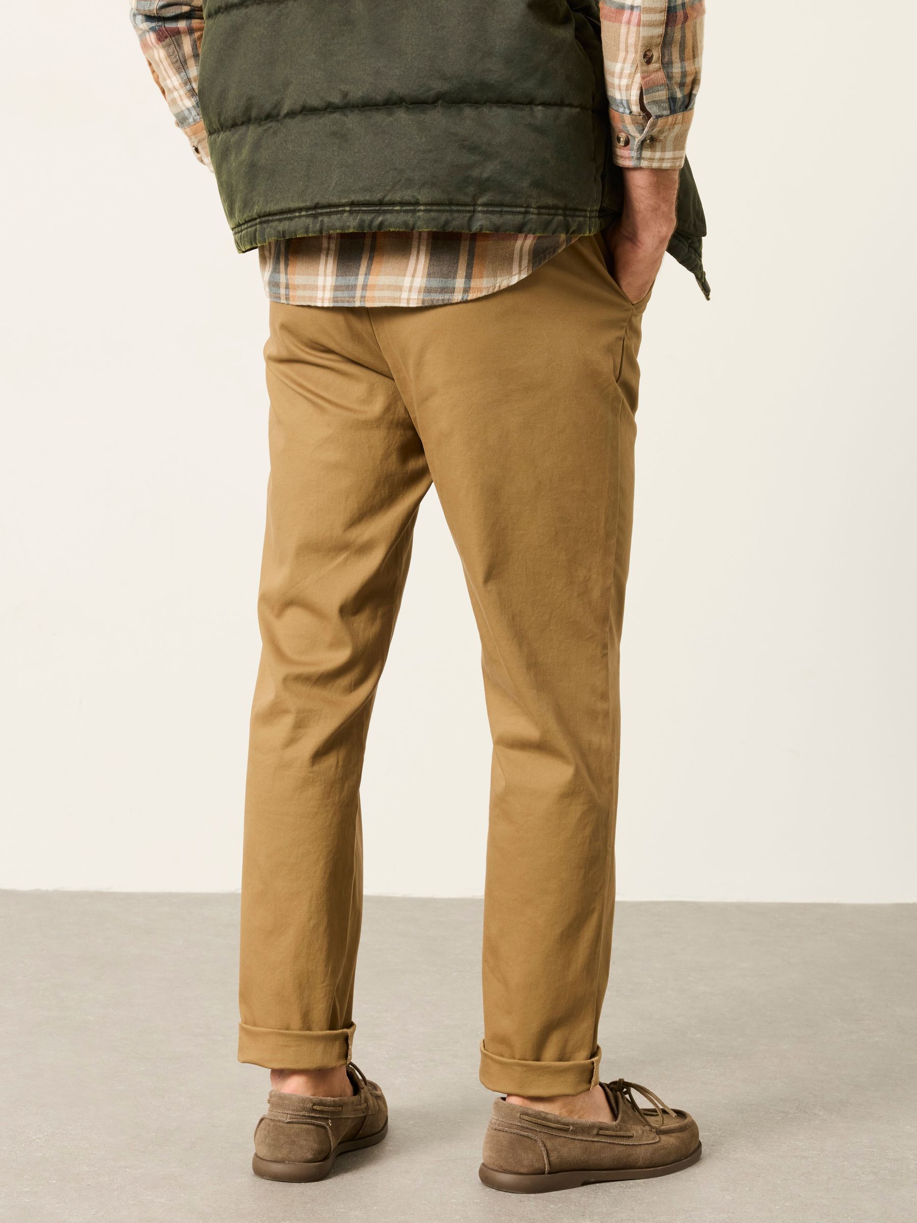 Bosbury Stone Tailored Fit Smart Chino Trousers - Image 2 of 6