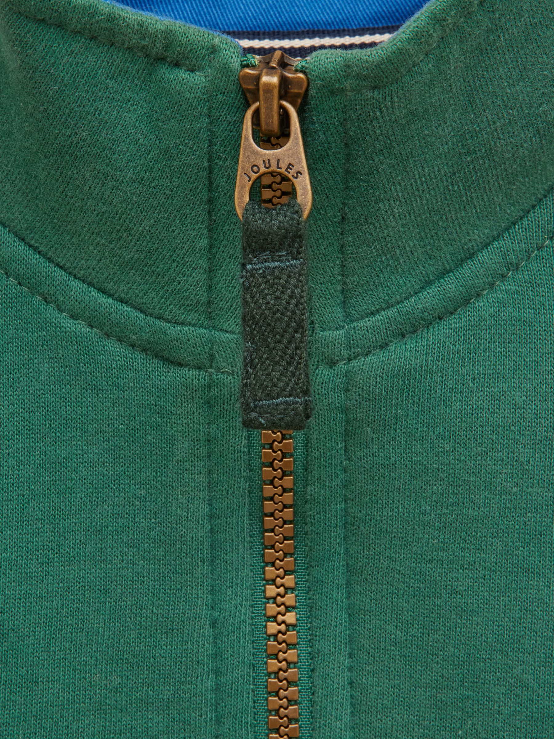 Green Kids' Branded Quarter Zip Sweat - Image 4 of 5