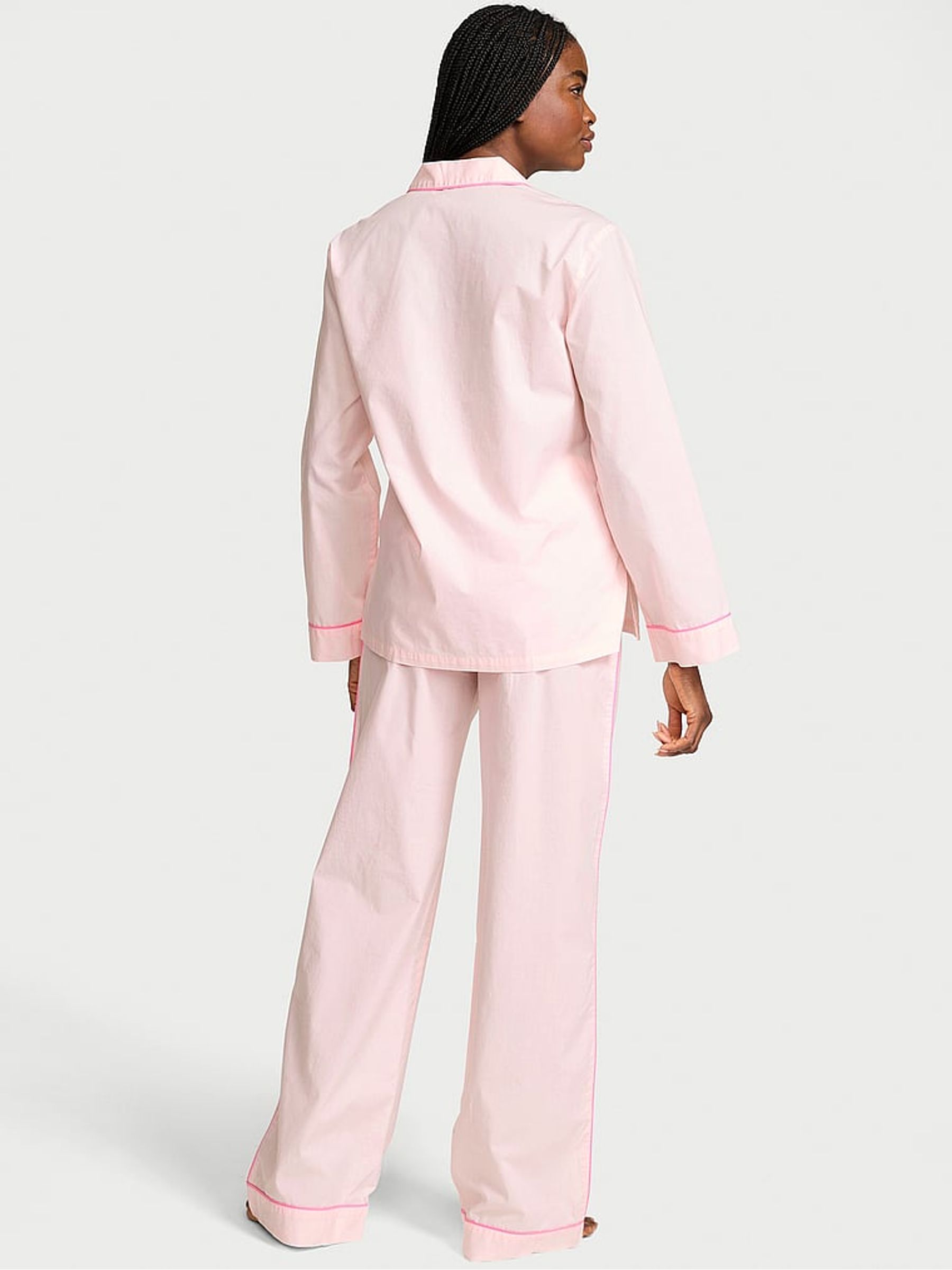 Angel Pink Heritage Cotton Long Pyjama Set - Image 2 of 2