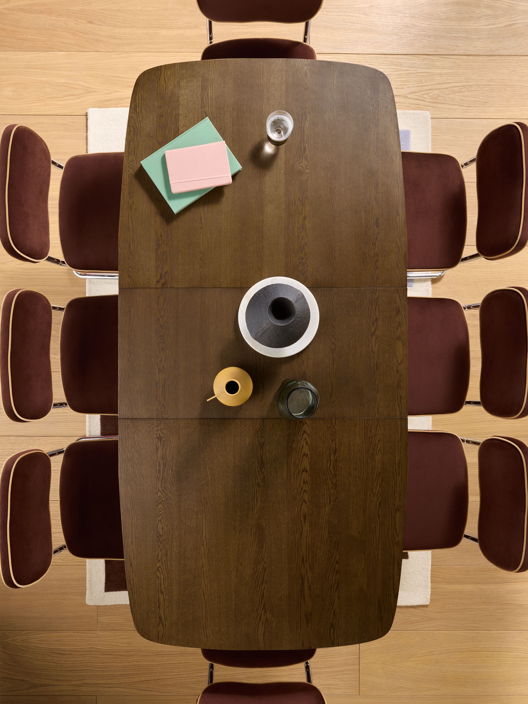 Deauville Rectangular 6 to 8 Seater Extending Dining Table in Dark Stain - Image 3 of 7