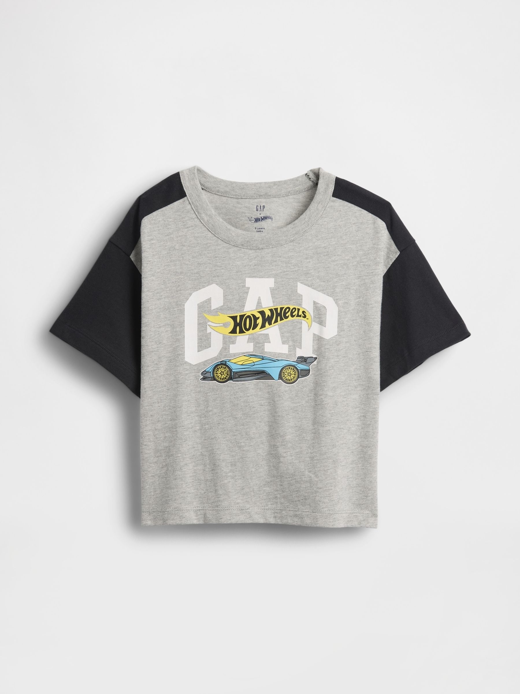 Grey Hot Wheels Graphic Logo T-Shirt - Image 1 of 2