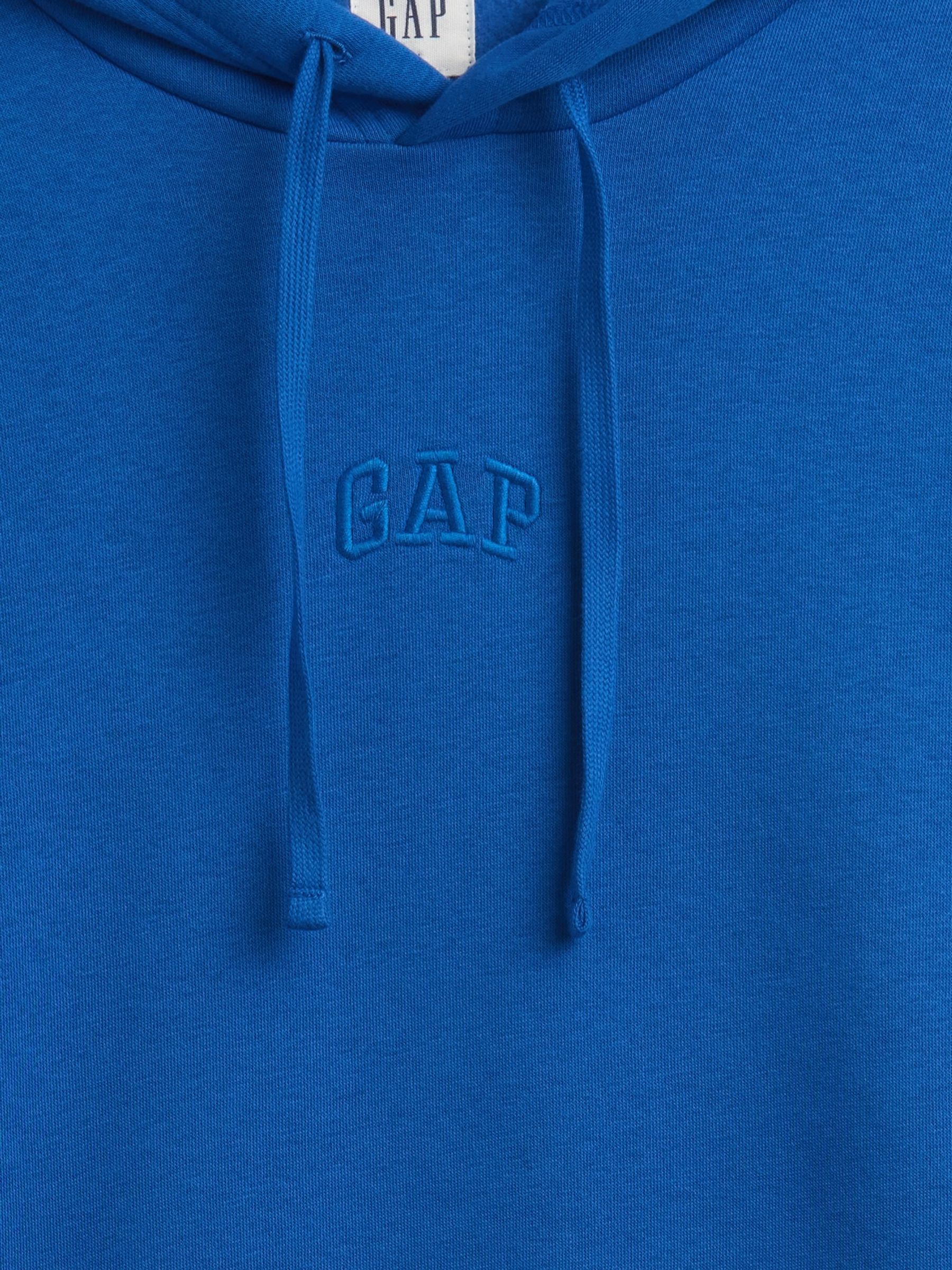 Blue Relaxed Mini-Logo Hoodie - Image 4 of 4