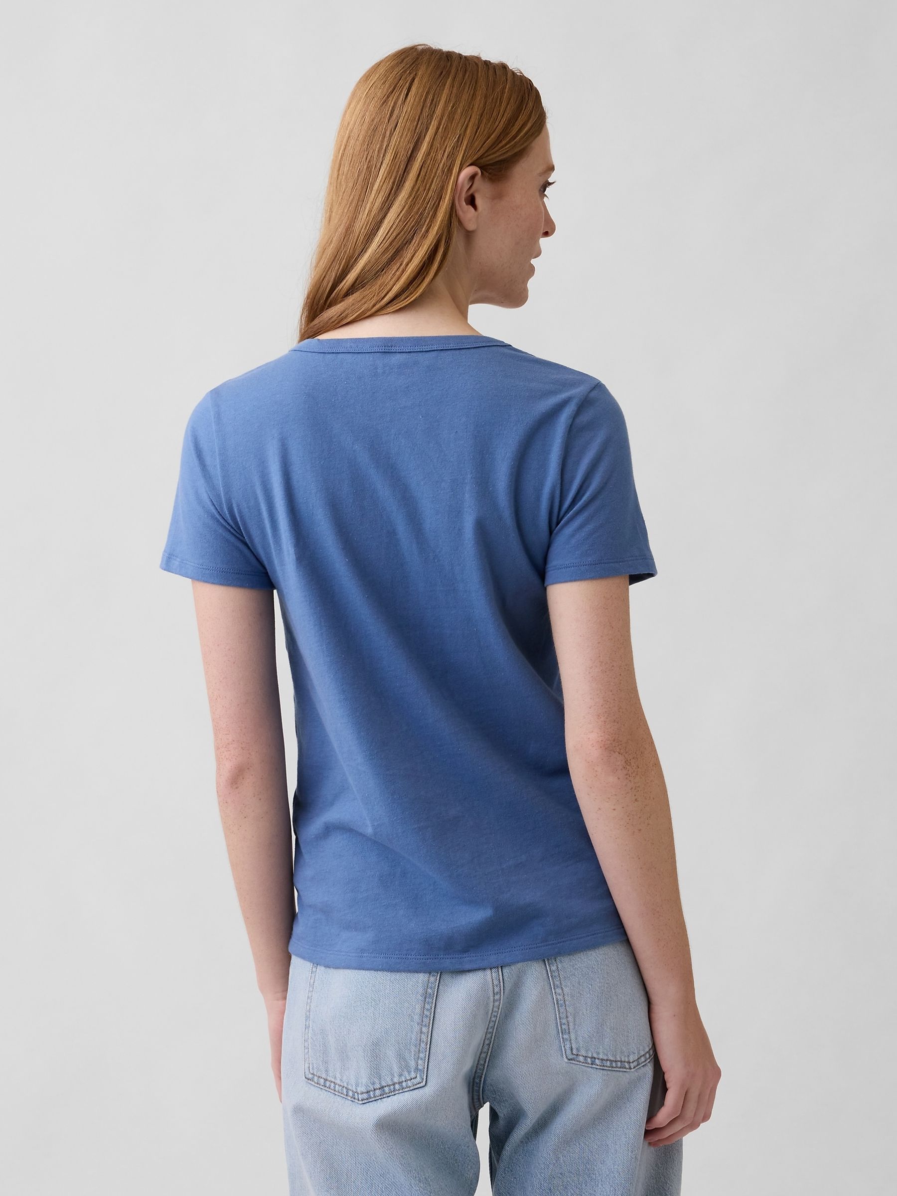 Blue Favourite V-Neck T-Shirt - Image 2 of 5