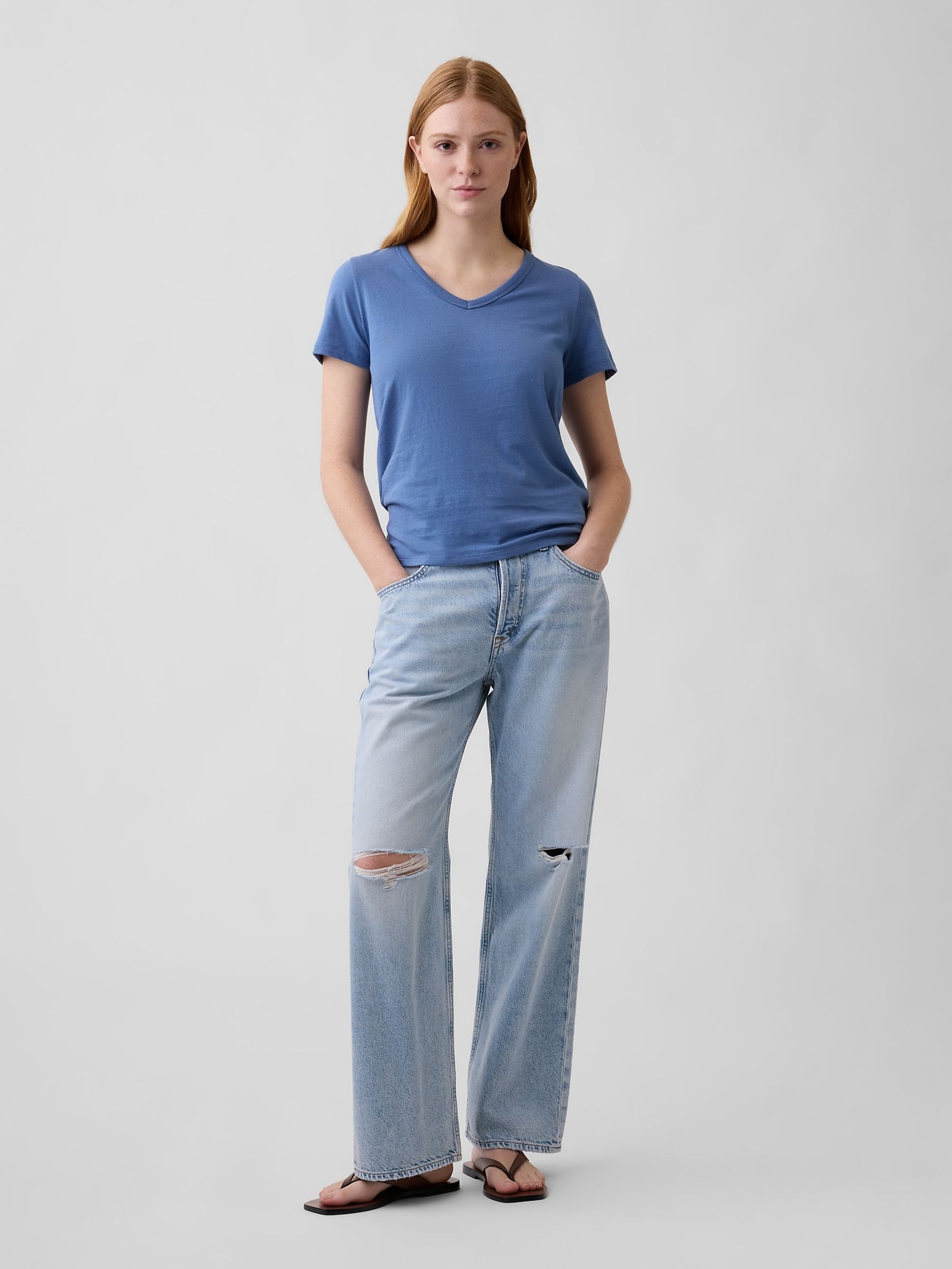 Blue Favourite V-Neck T-Shirt - Image 3 of 5