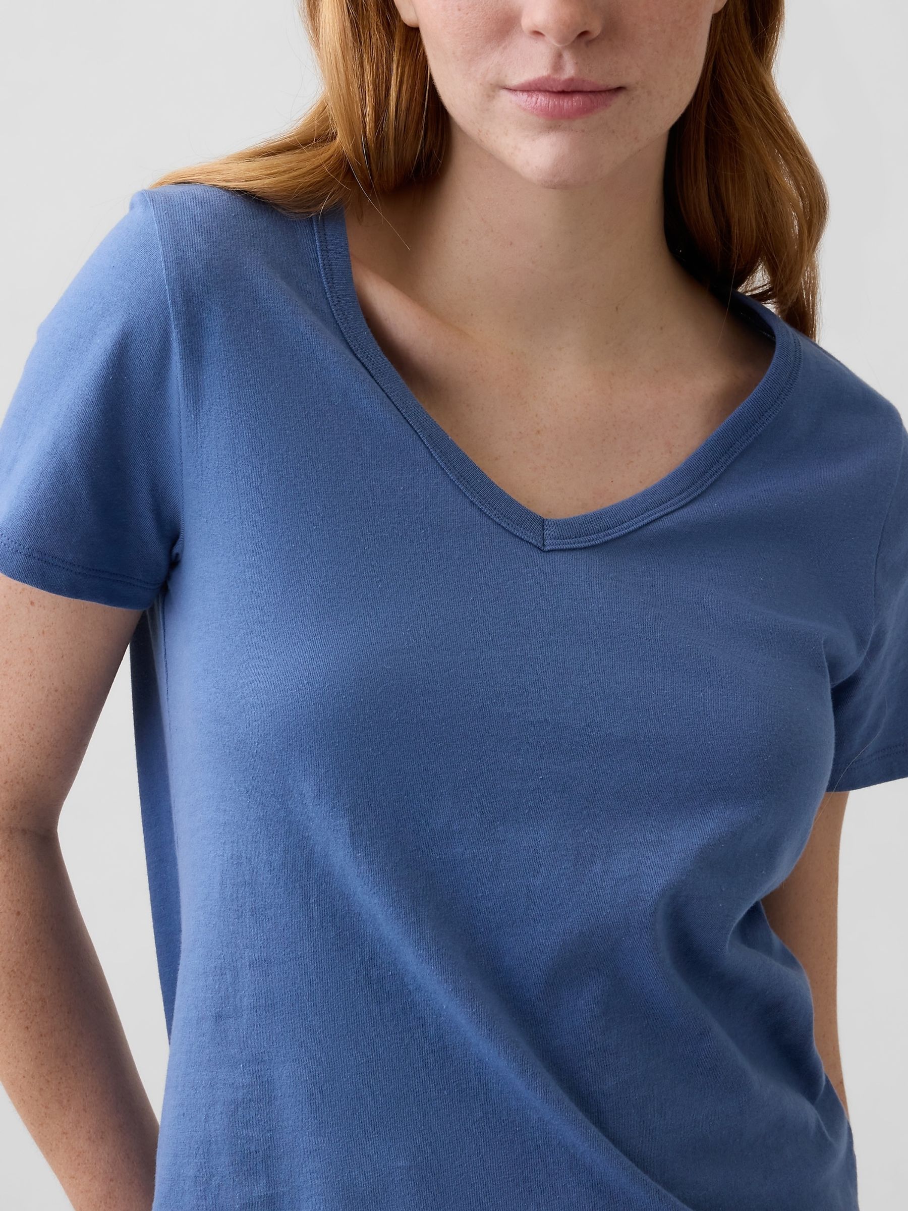 Blue Favourite V-Neck T-Shirt - Image 4 of 5
