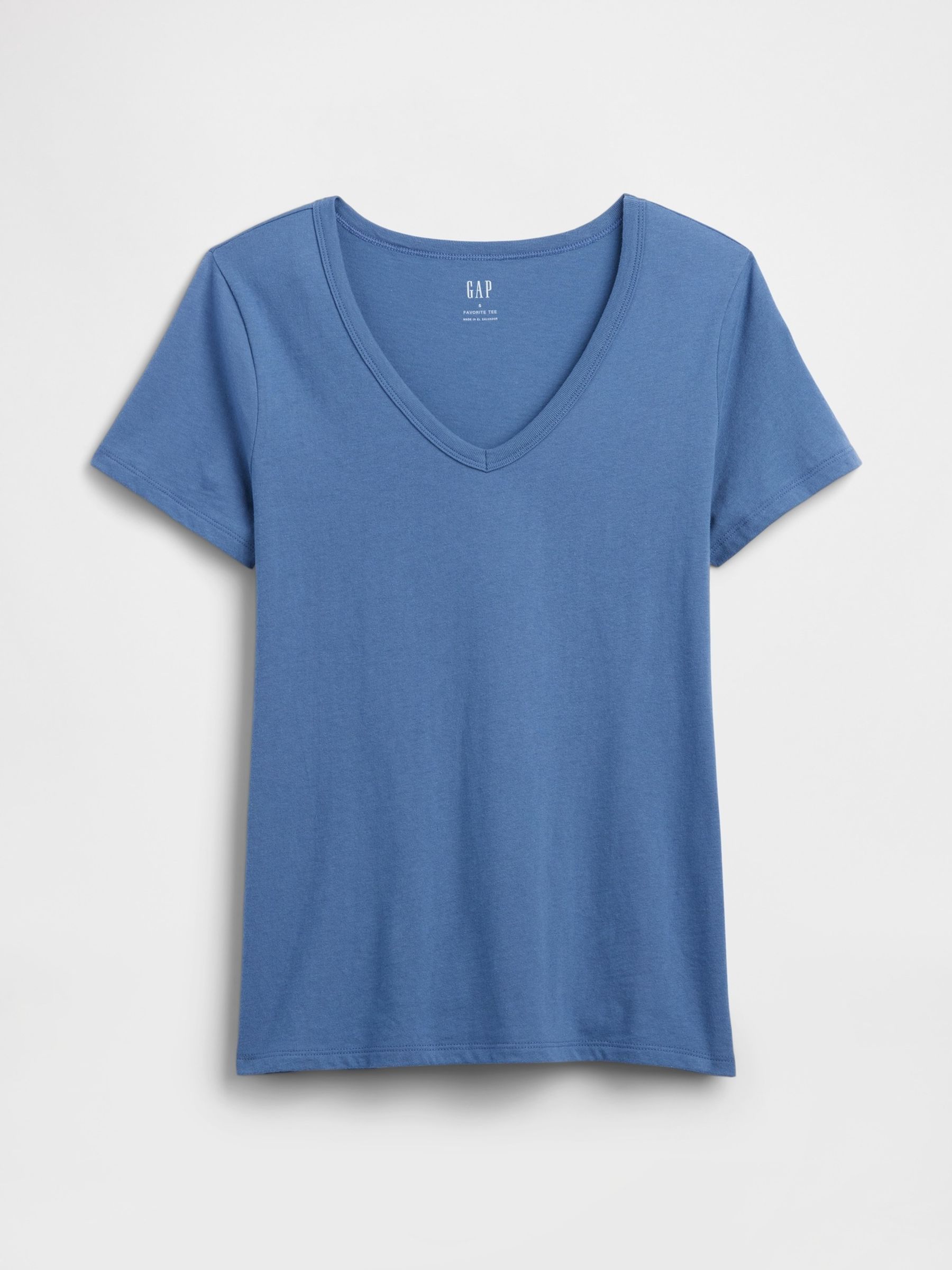 Blue Favourite V-Neck T-Shirt - Image 5 of 5