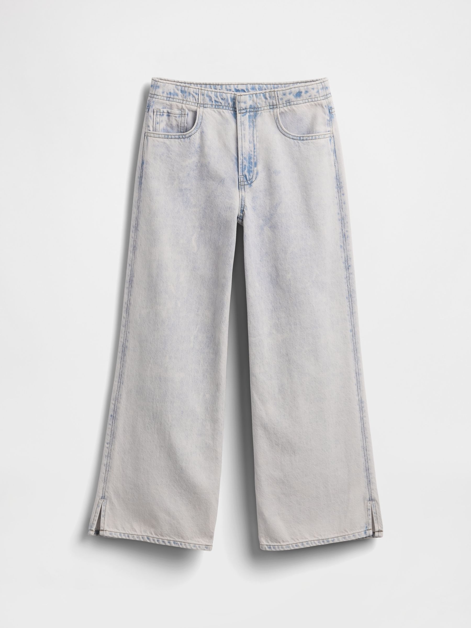 Light Wash Blue High Waisted Easy Horseshoe Jeans - Image 4 of 5