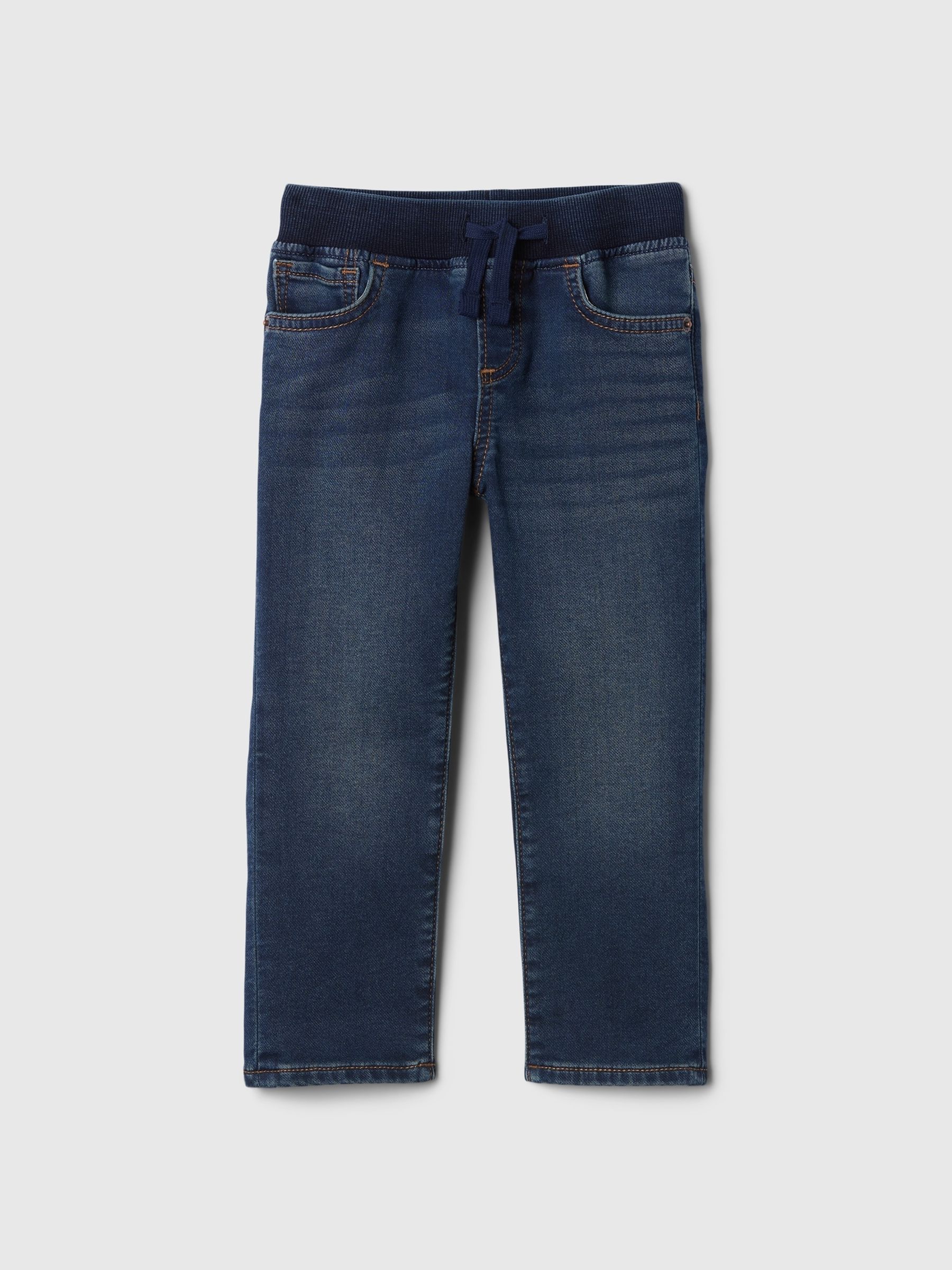 Dark Wash Pull On Slim Jeans - Image 1 of 3