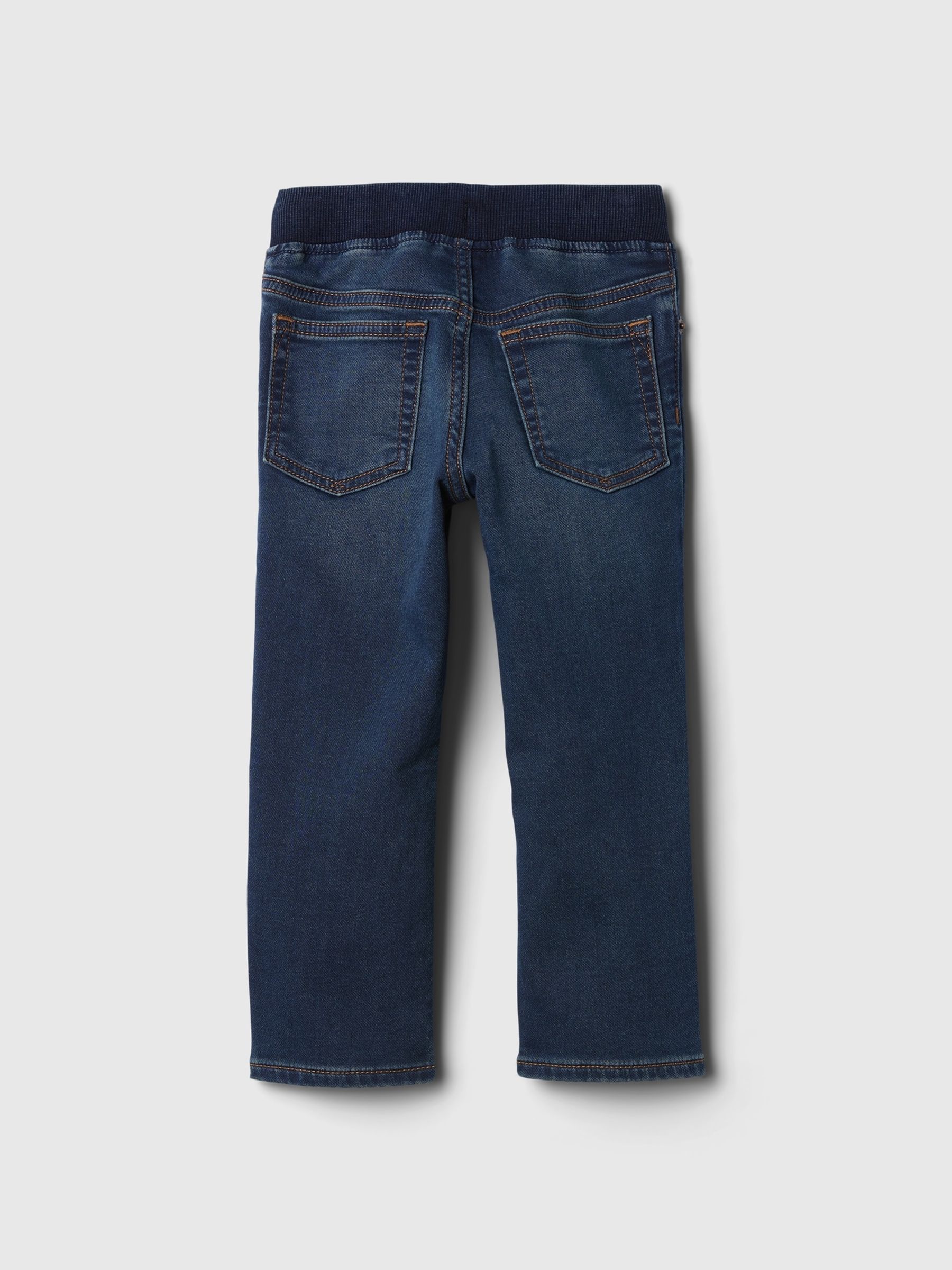Dark Wash Pull On Slim Jeans - Image 2 of 3 Dark Wash Pull On Slim Jeans - Image 2 of 3