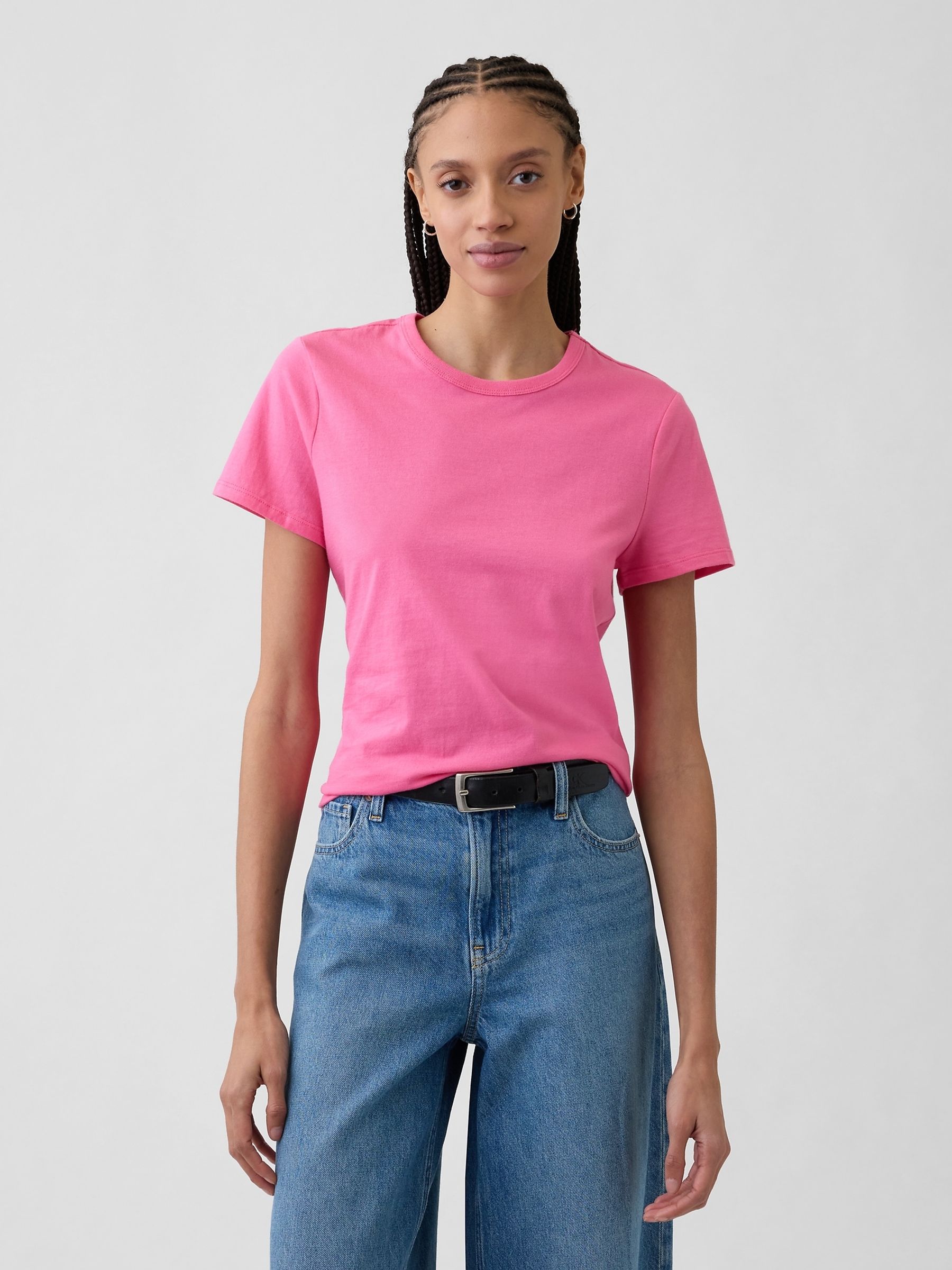 Favourite Pink Crew Neck T-Shirt - Image 1 of 5