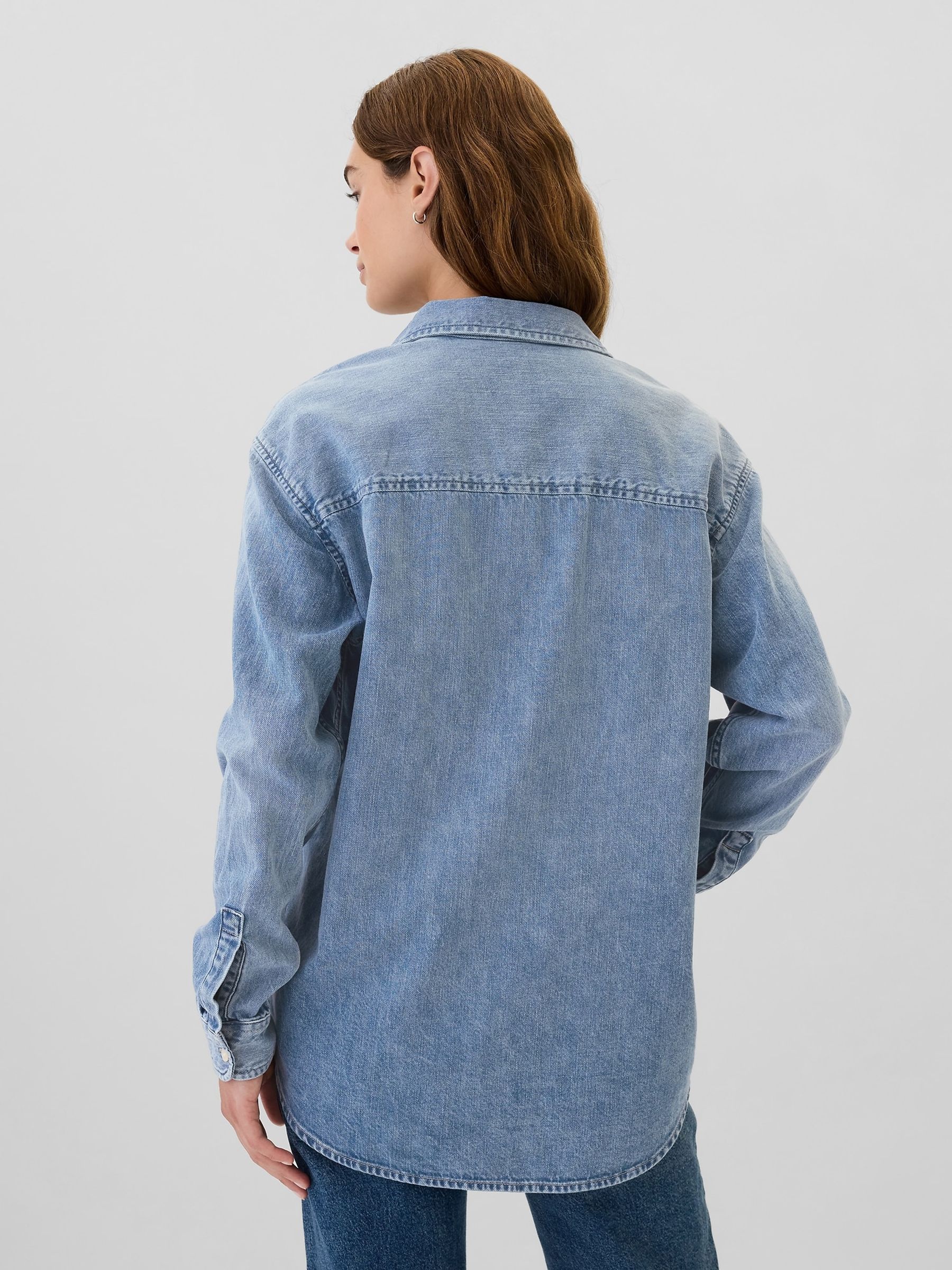 Medium Indigo Denim Big Shirt - Image 2 of 5