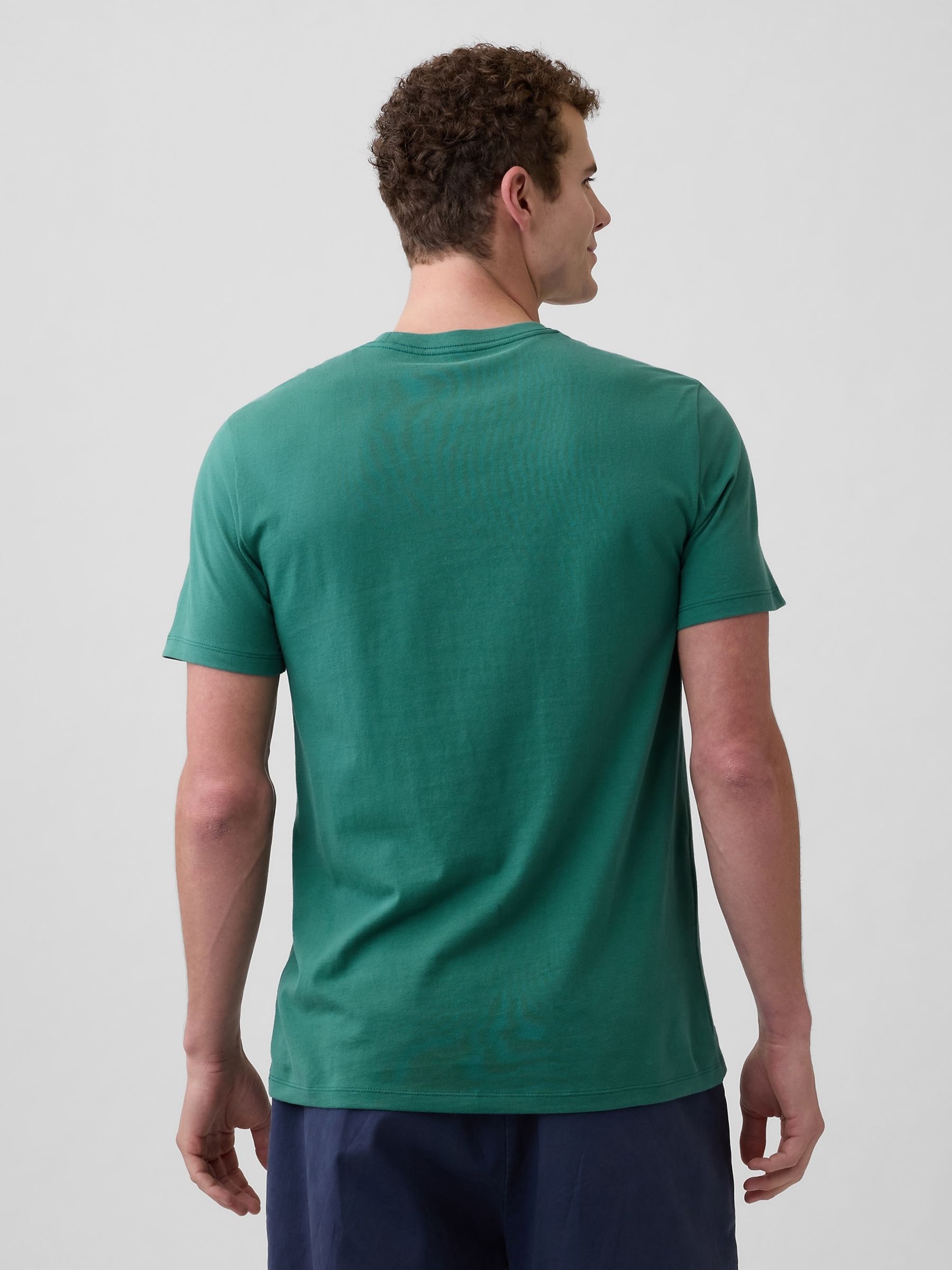 Green Everyday Soft Logo T-Shirt - Image 2 of 5 Green Everyday Soft Logo T-Shirt - Image 2 of 5