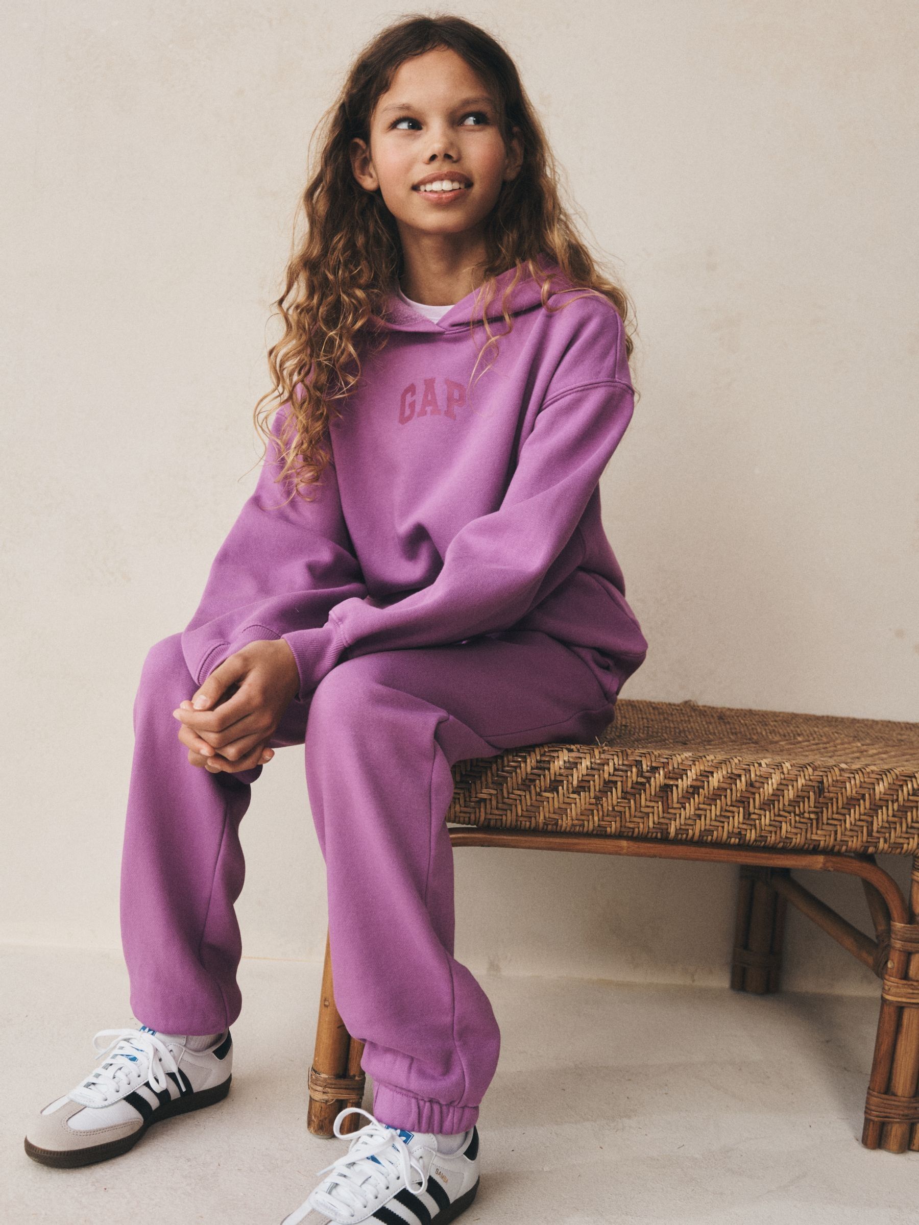 Purple Relaxed Fleece Joggers (4-13yrs) - Image 4 of 8