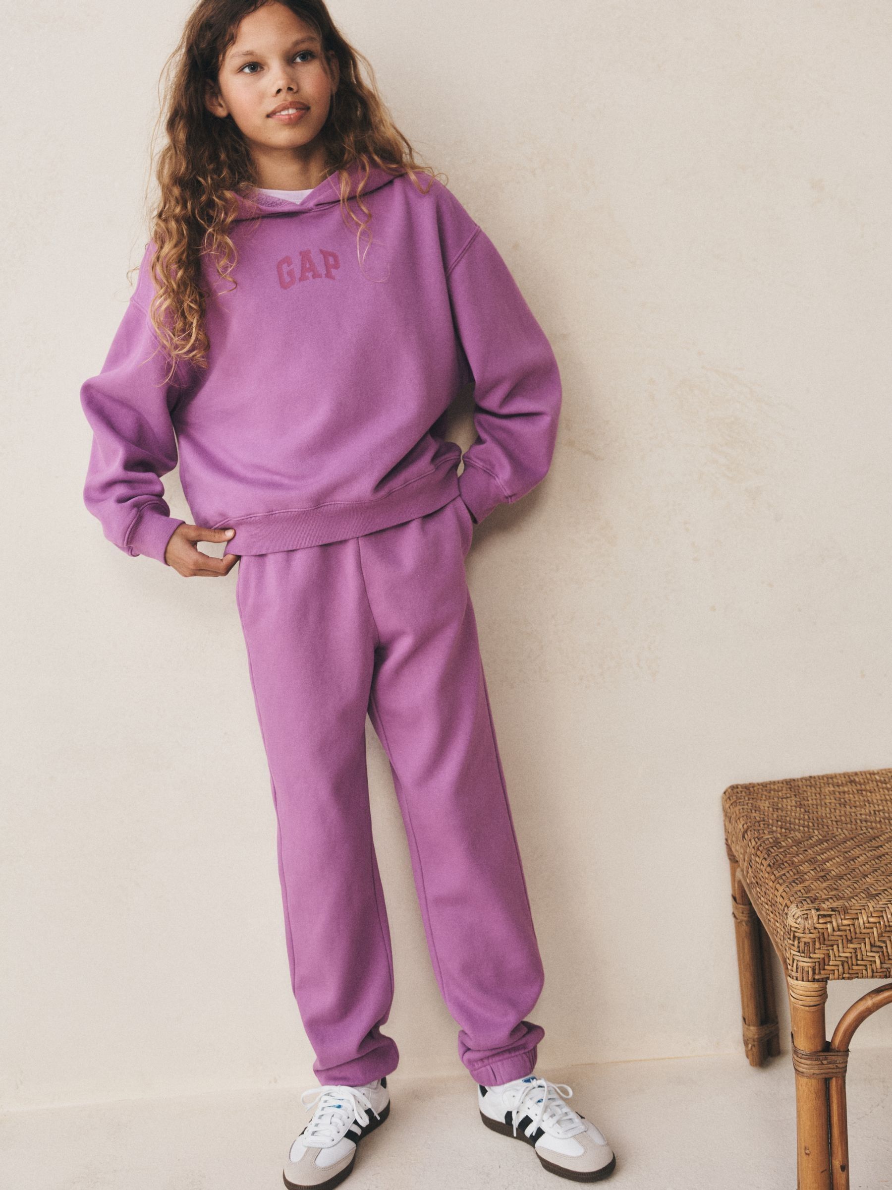Purple Relaxed Fleece Joggers (4-13yrs) - Image 5 of 8