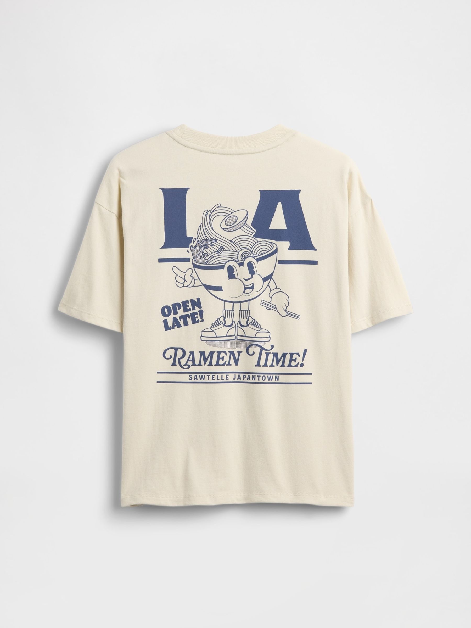 Cream Relaxed Graphic T-Shirt - Image 2 of 3