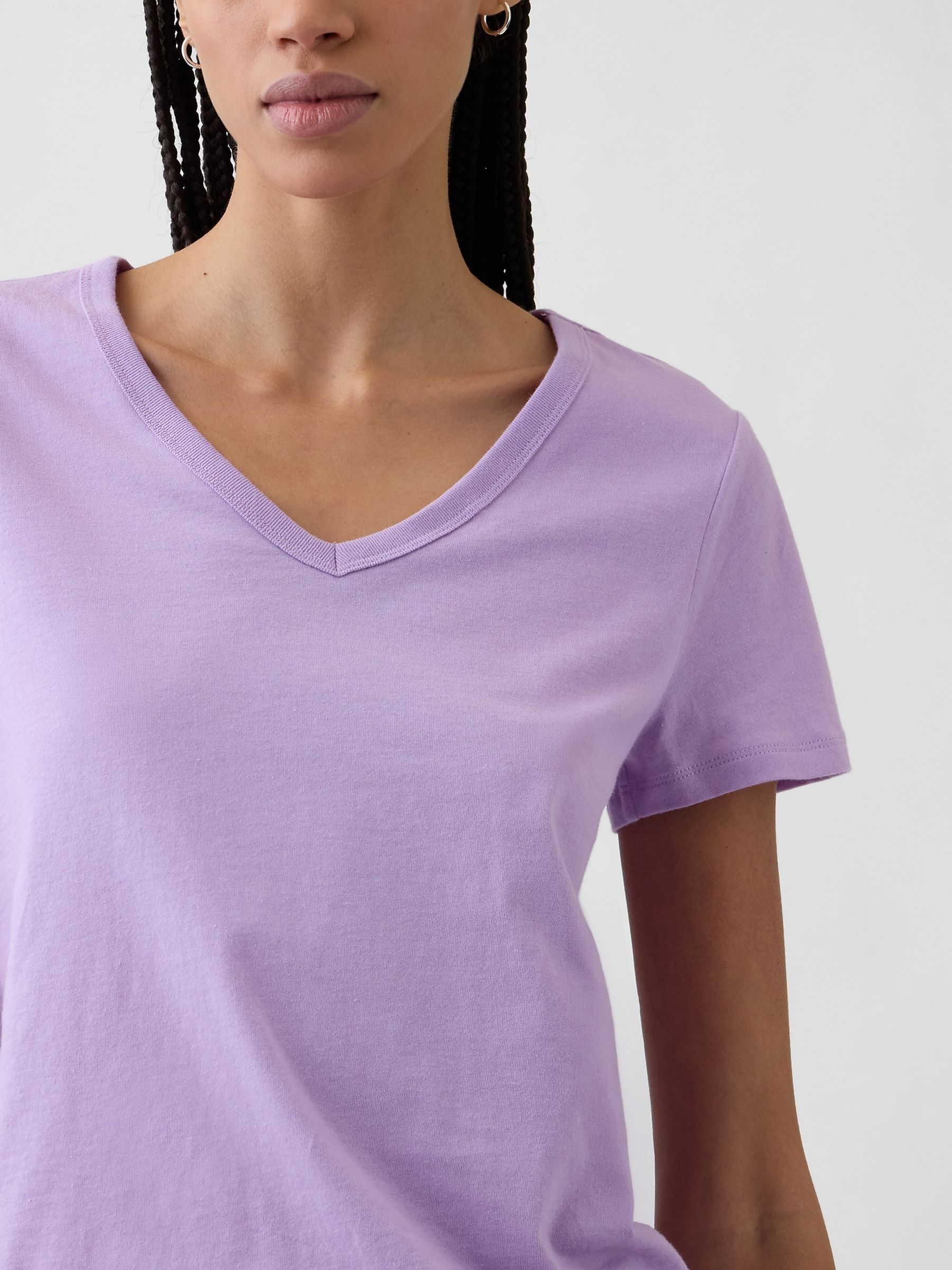 Purple Favourite V-Neck T-Shirt - Image 4 of 5