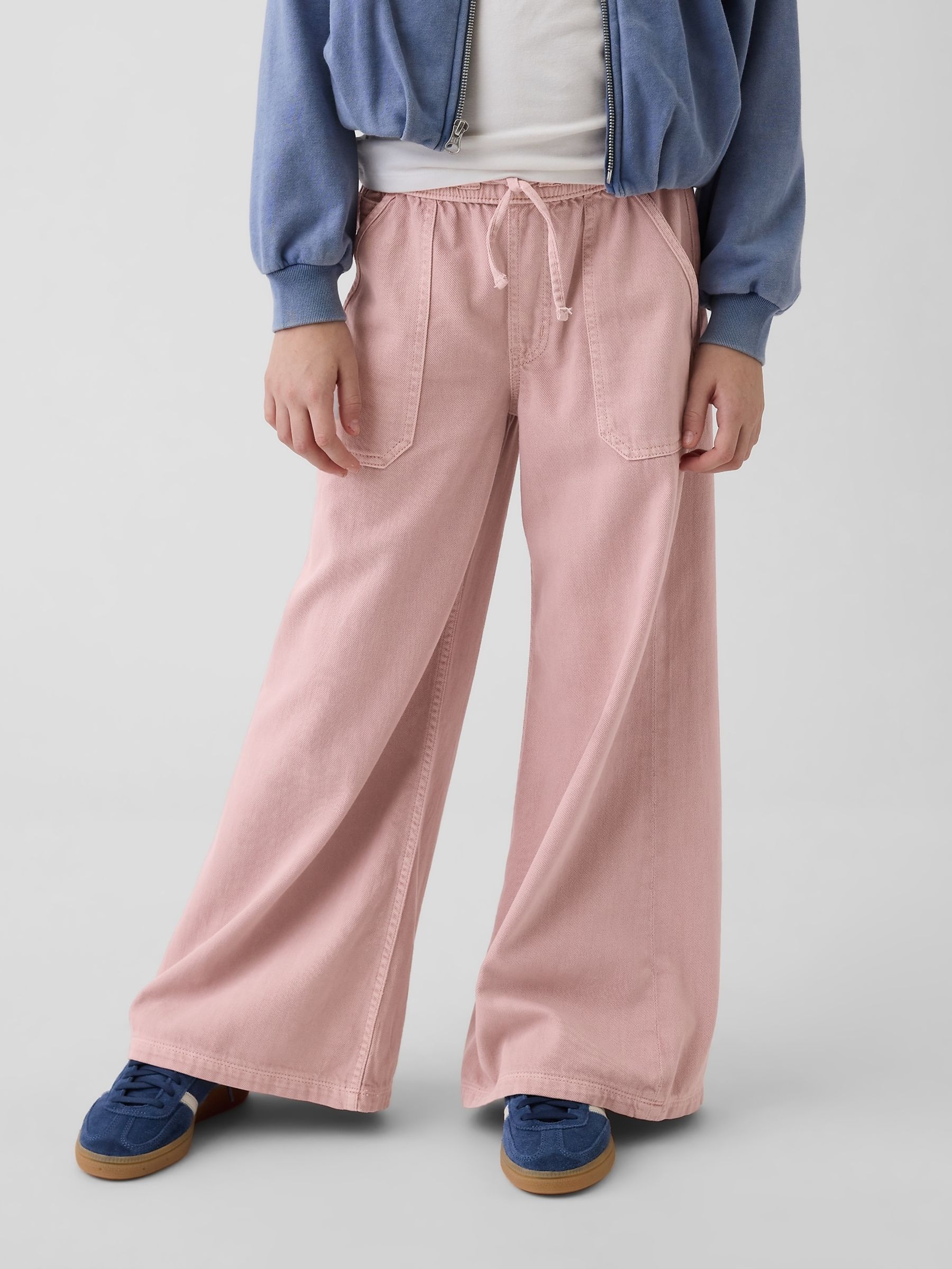 Pink Low Rise Baggy Jeans - Image 1 of 5