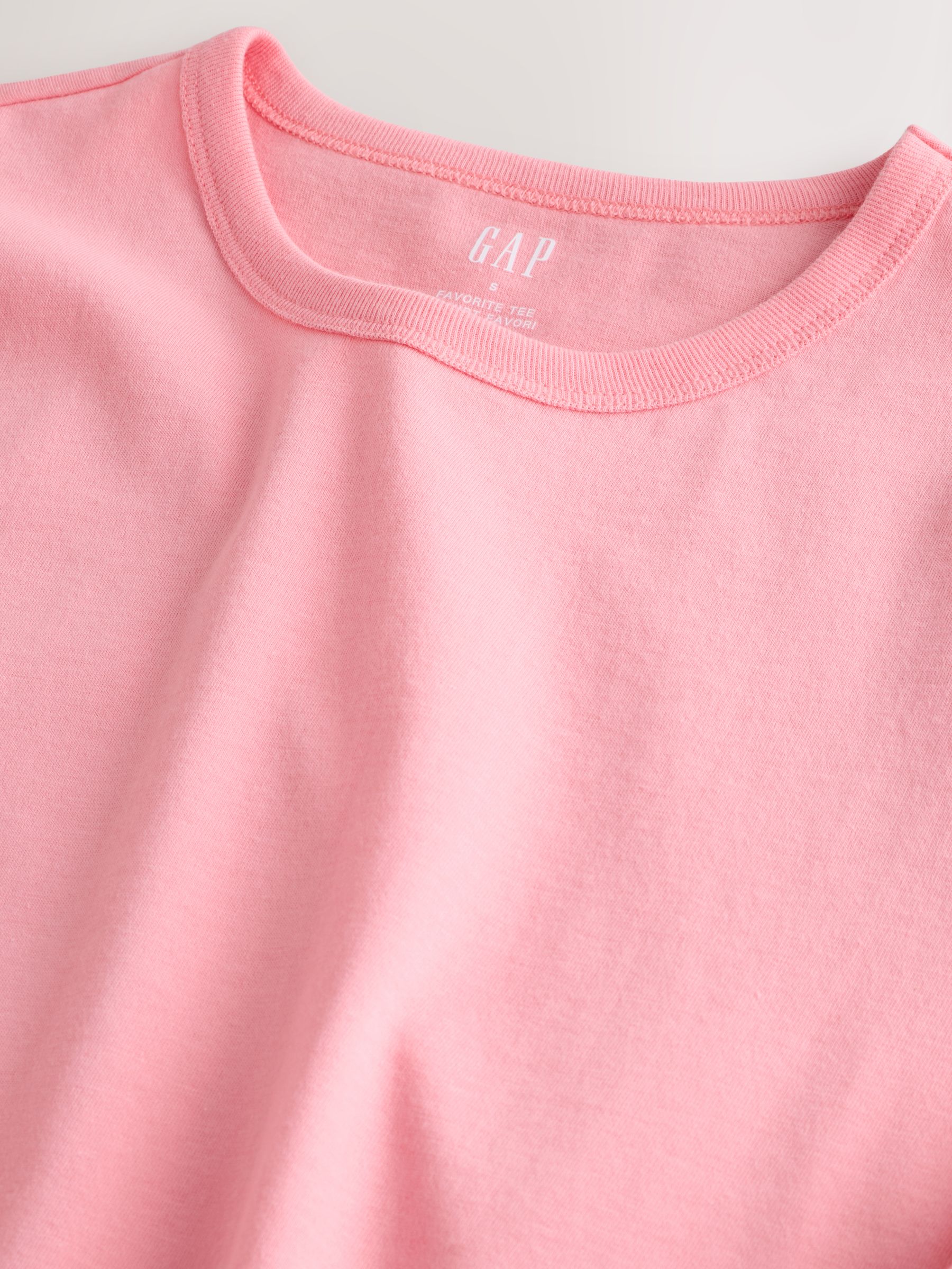 Pink Favourite Crew neck T-Shirt - Image 4 of 4 Pink Favourite Crew neck T-Shirt - Image 4 of 4