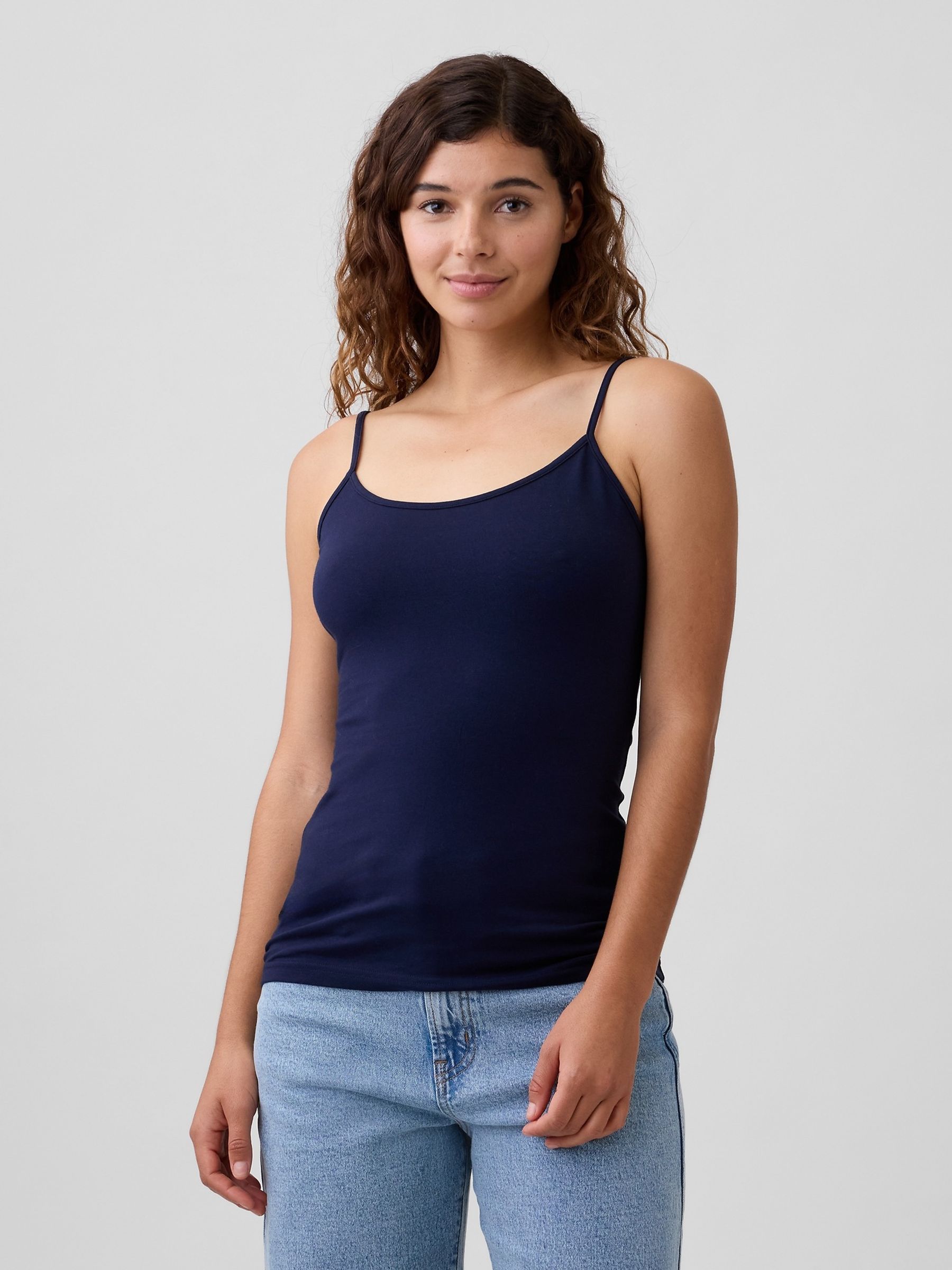 Blue Stretch Jersey Cami (3-Pack) - Image 2 of 2