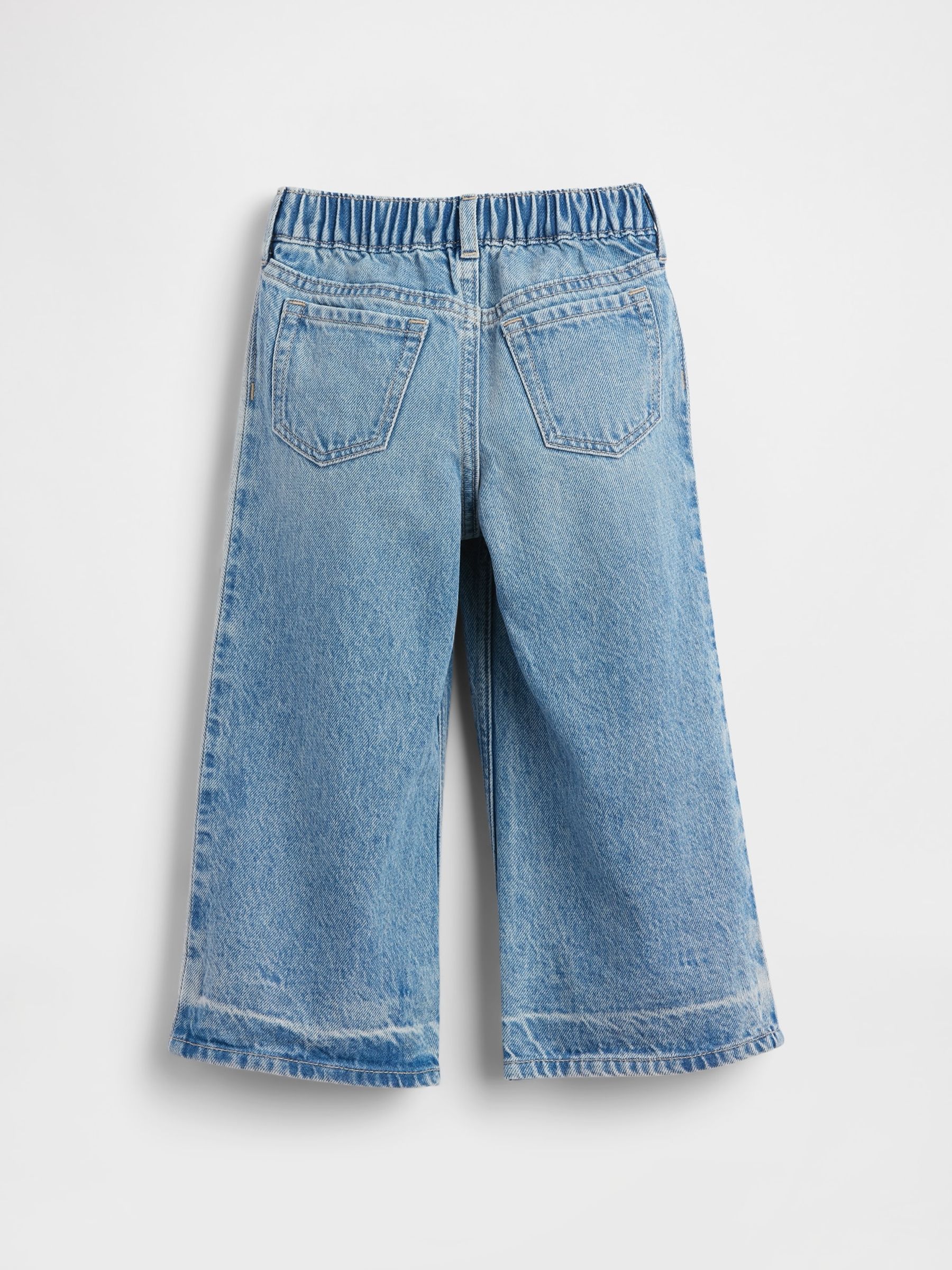 Blue Butterfly Pull On Baggy Jeans (6mths-5yrs) - Image 3 of 3