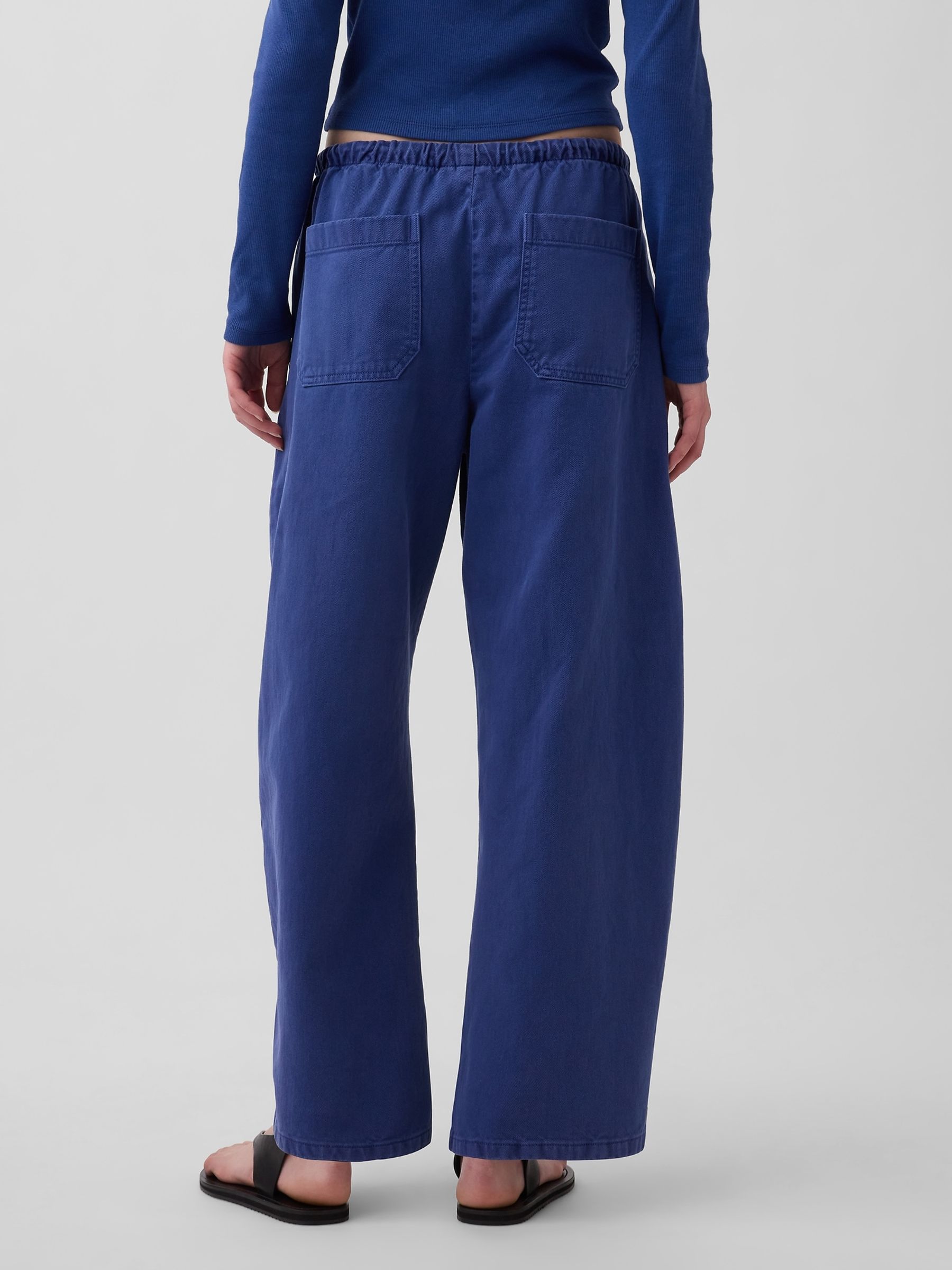 Blue Easy Double-Knee Barrel Trousers - Image 2 of 4