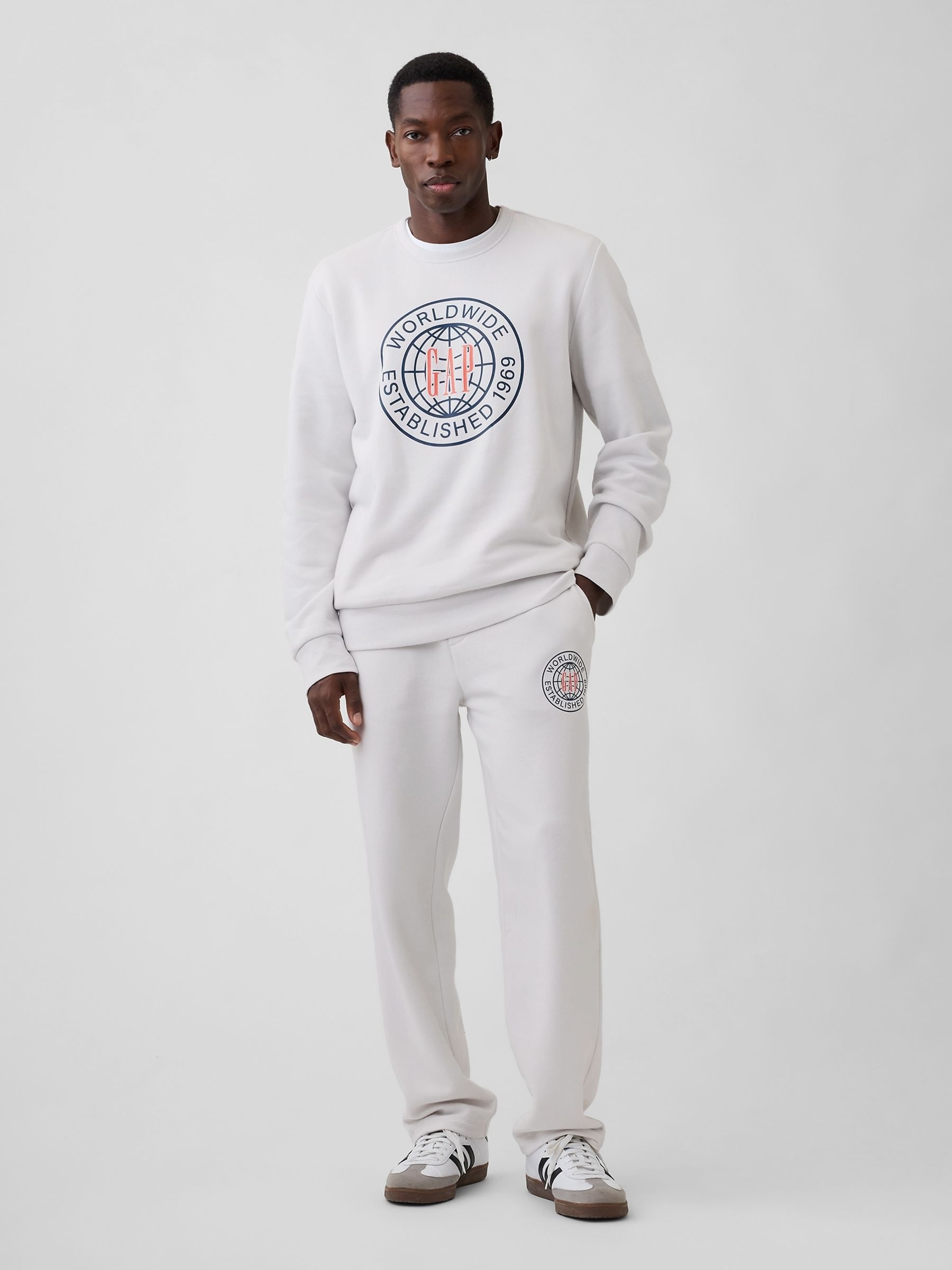 White Relaxed Graphic Sweatshirt - Image 3 of 4