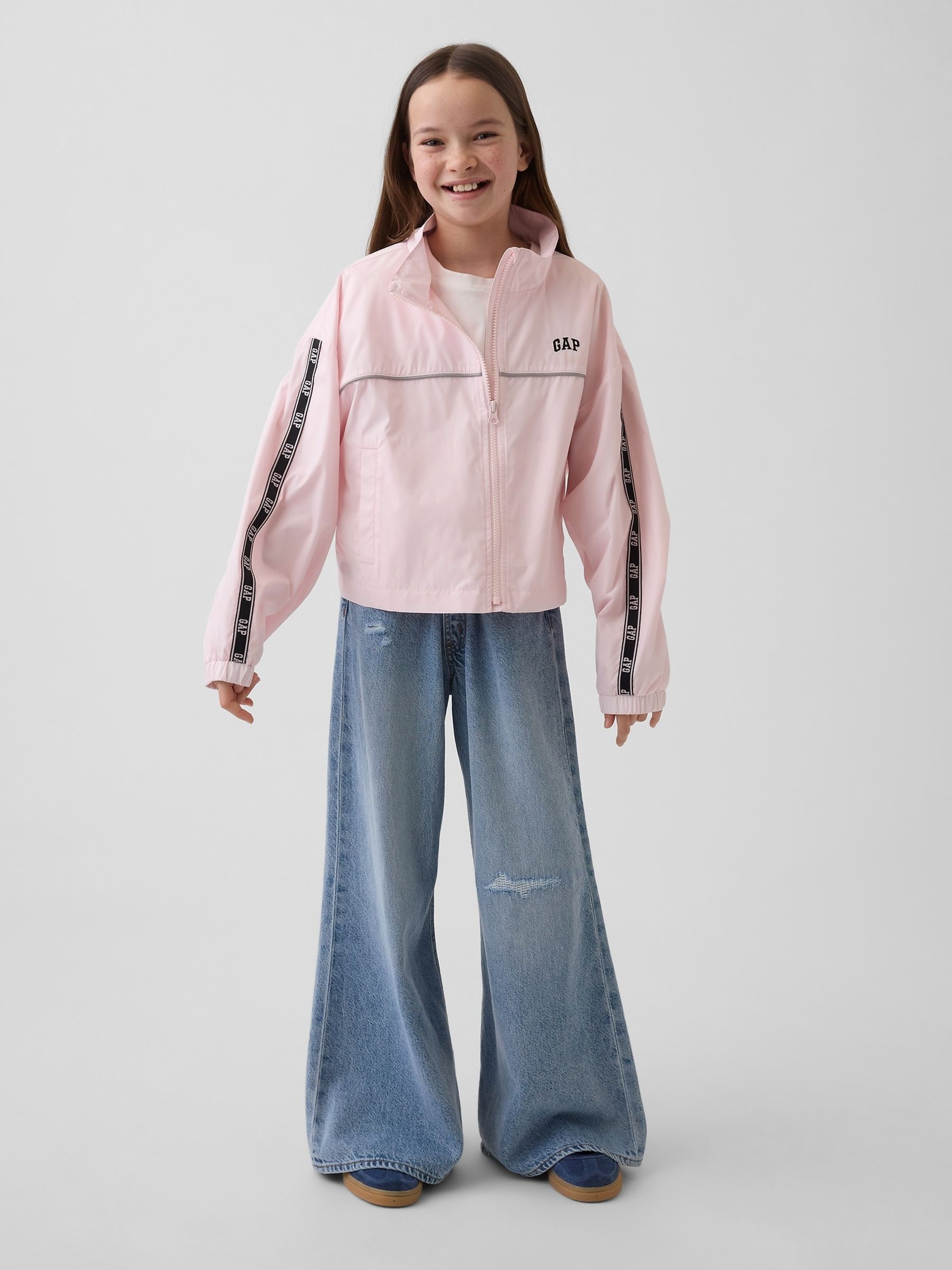 Pink Relaxed Windbreaker Jacket - Image 3 of 5