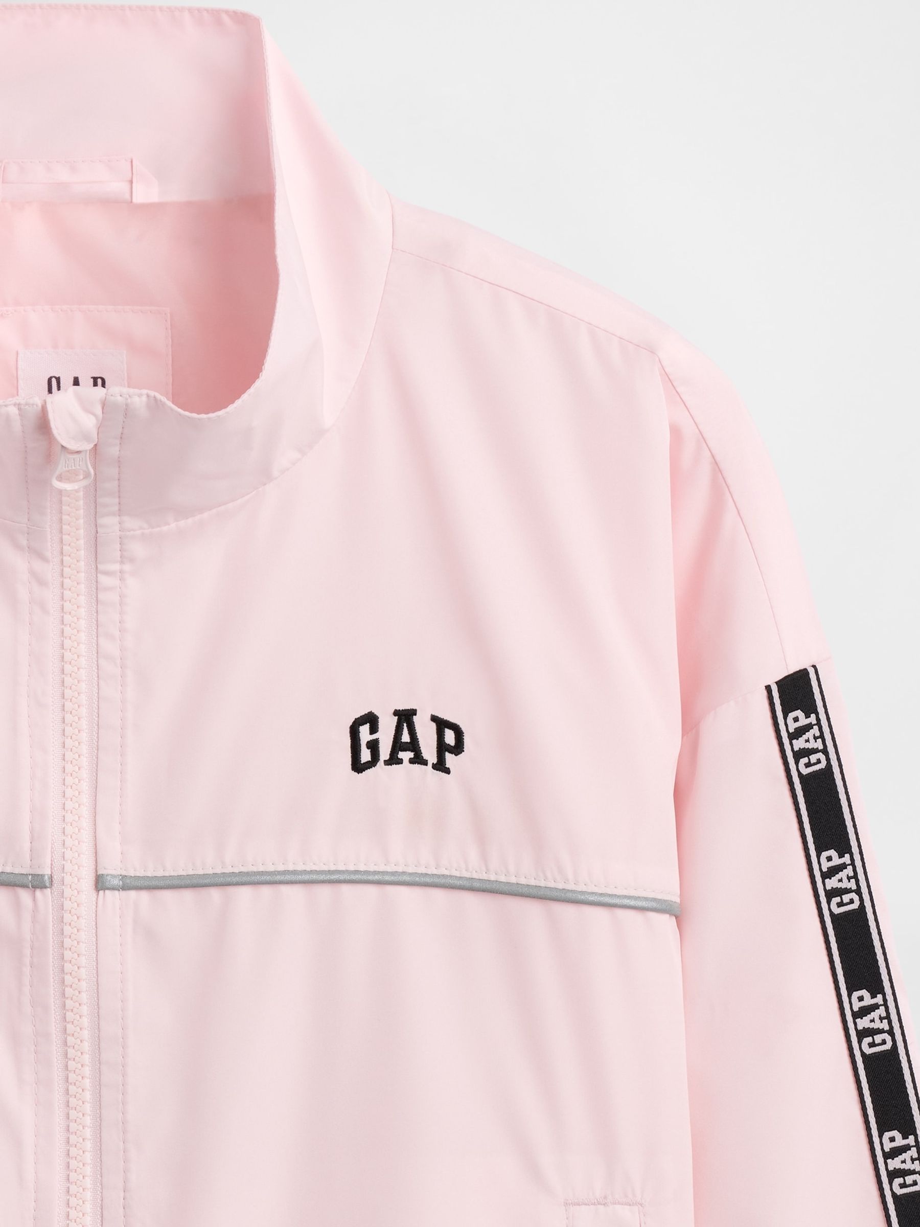 Pink Relaxed Windbreaker Jacket - Image 5 of 5 Pink Relaxed Windbreaker Jacket - Image 5 of 5