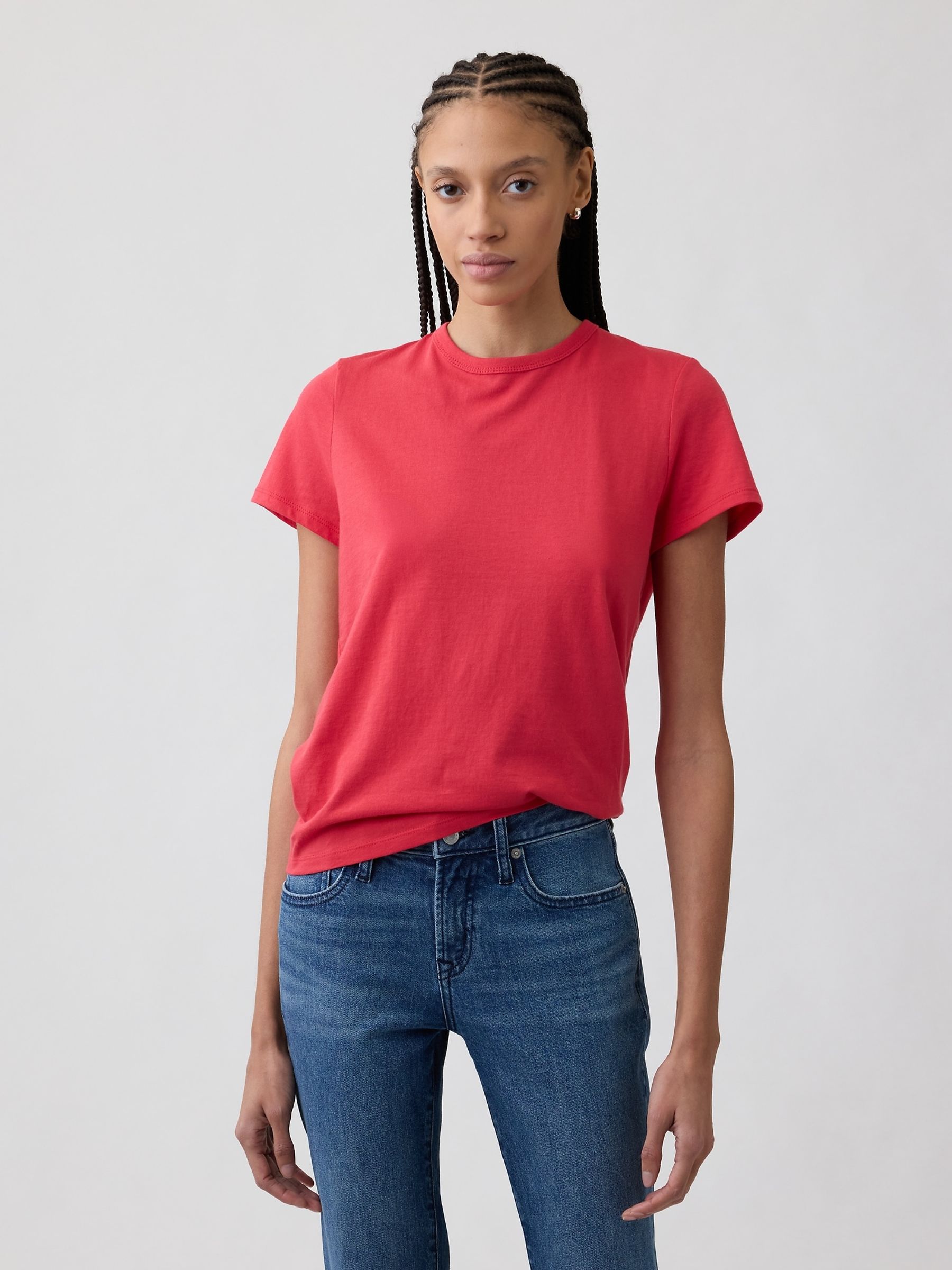 Red Favourite Crew Neck T-Shirt - Image 1 of 5