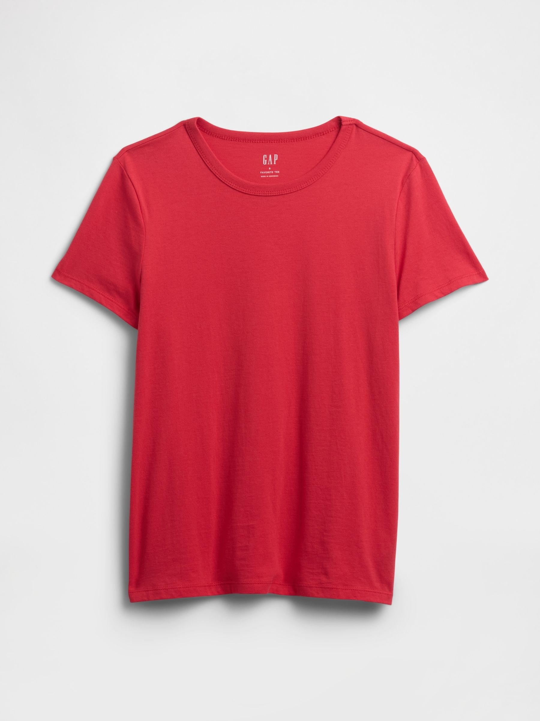 Red Favourite Crew Neck T-Shirt - Image 5 of 5