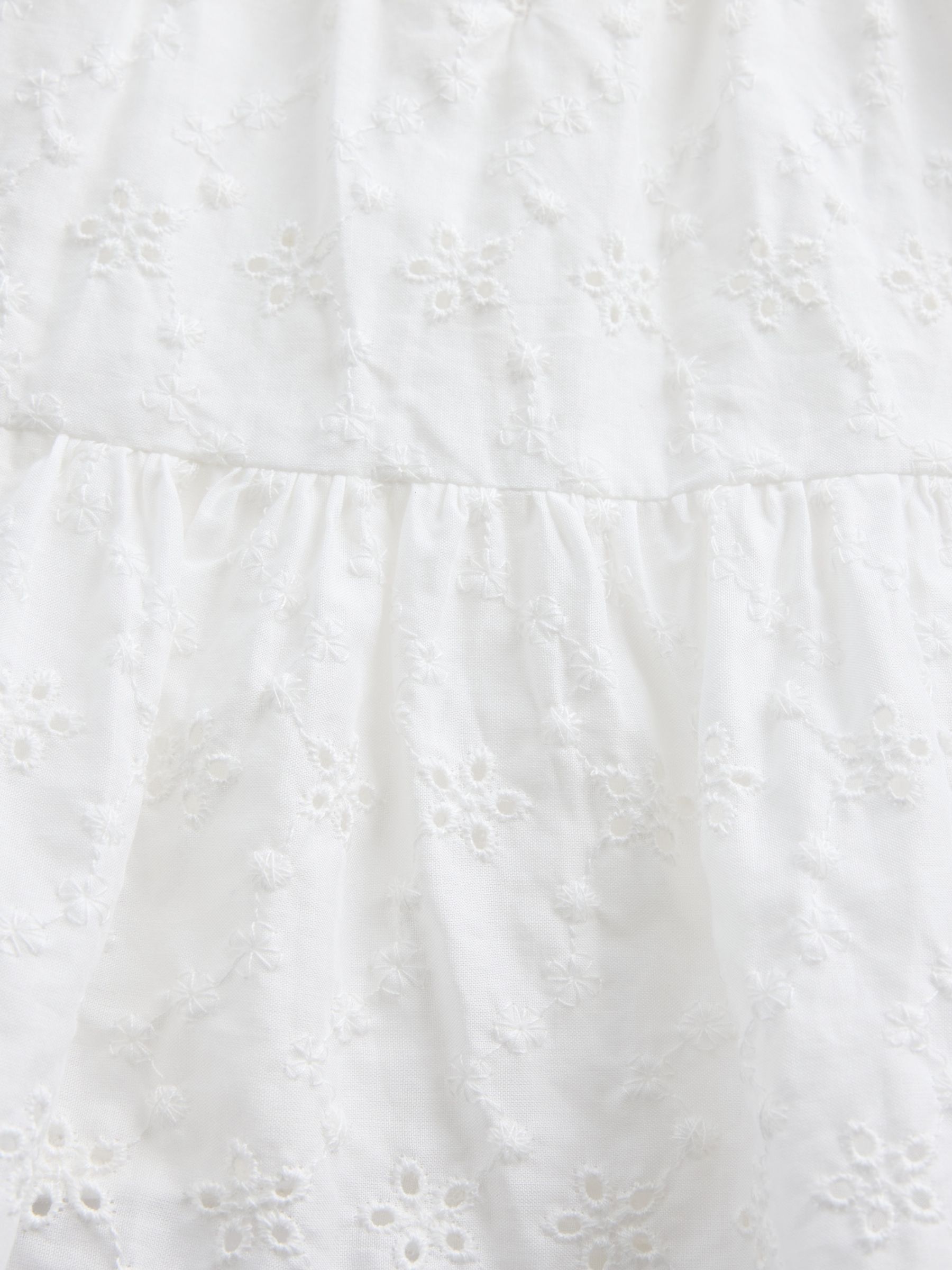 White Tiered Eyelet Vest - Image 5 of 5