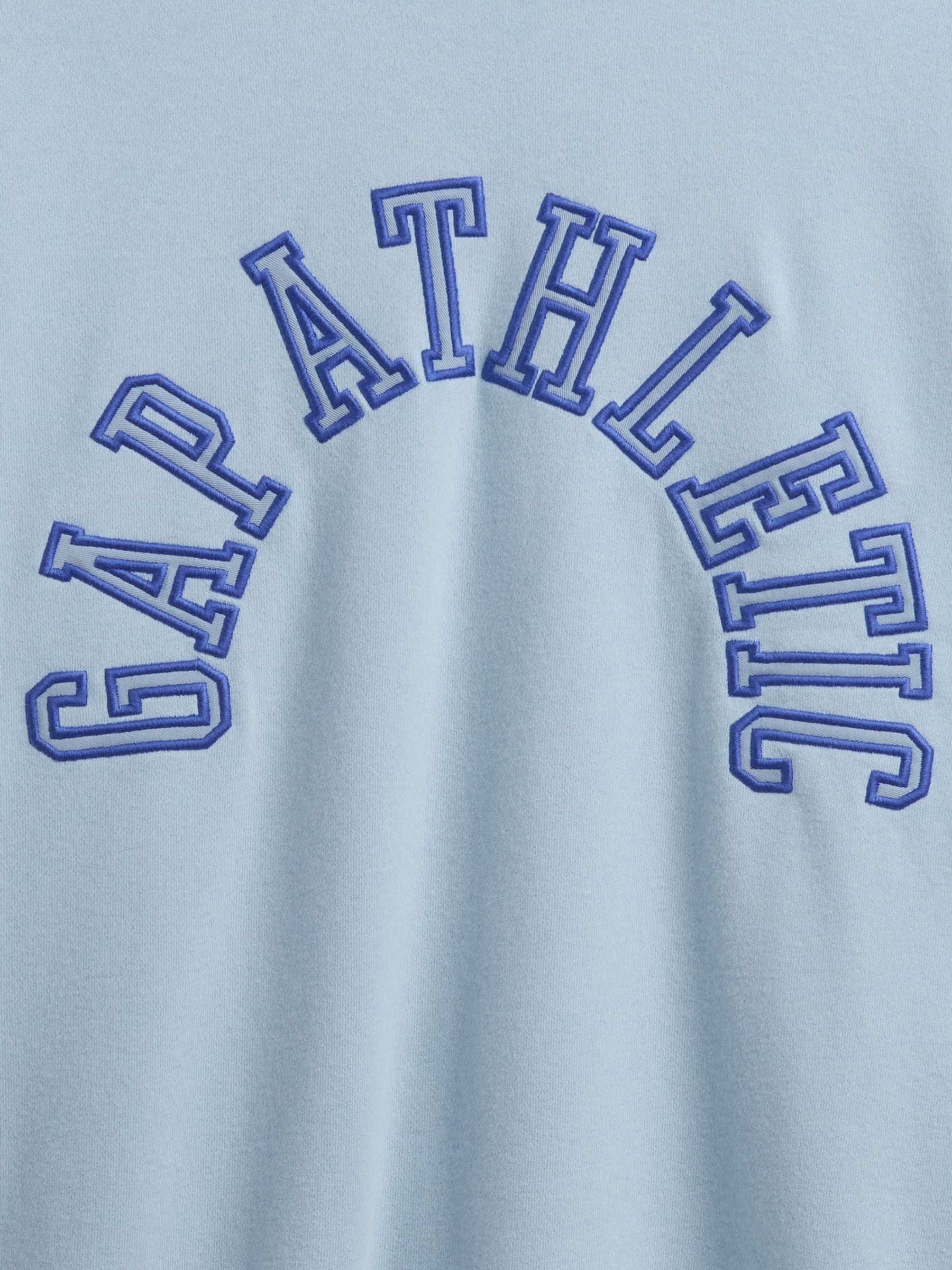 Blue VintageSoft French Terry Oversized Athletic Sweatshirt - Image 4 of 4