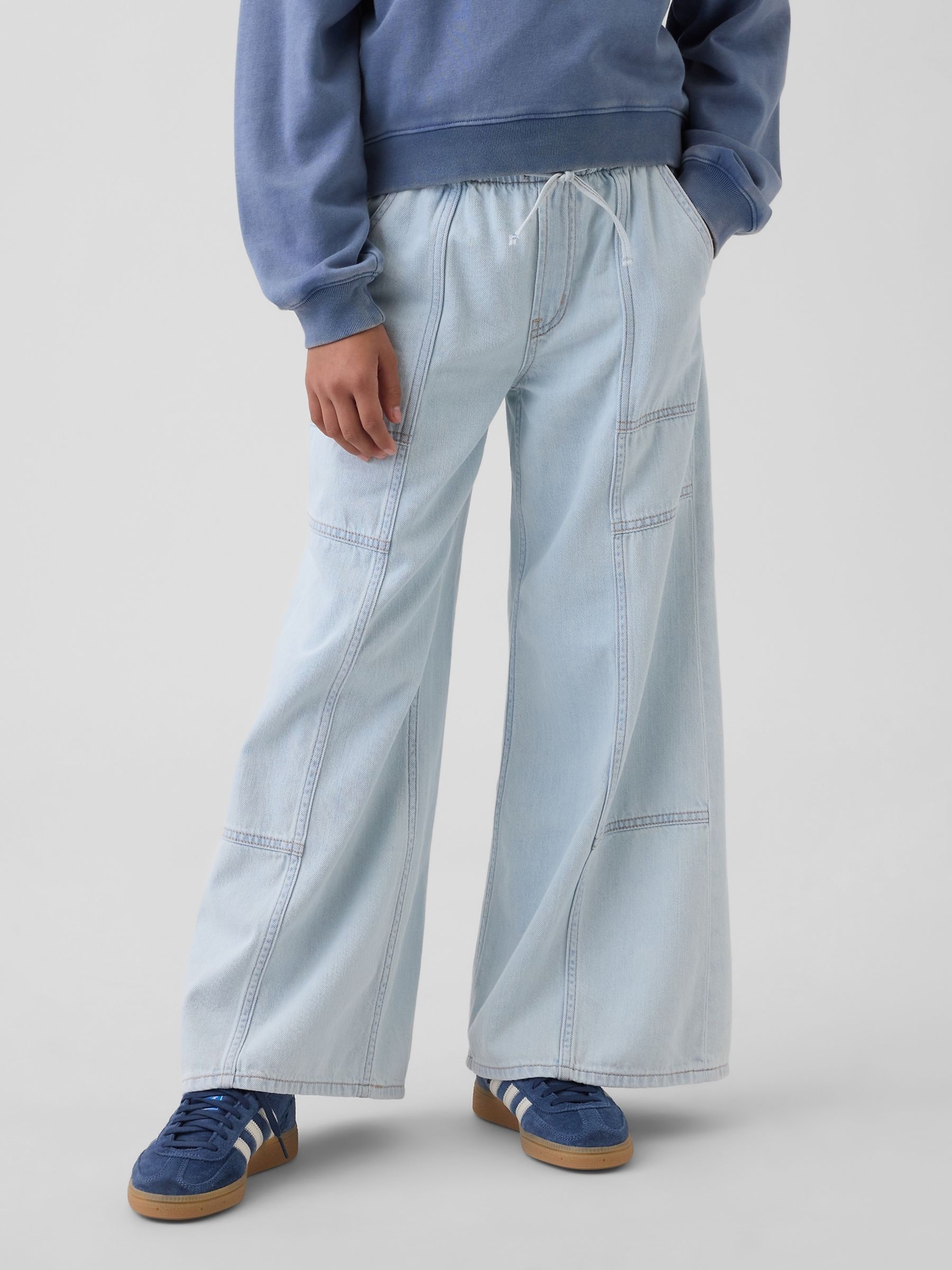 Light Wash Low Rise Baggy Jeans - Image 1 of 5