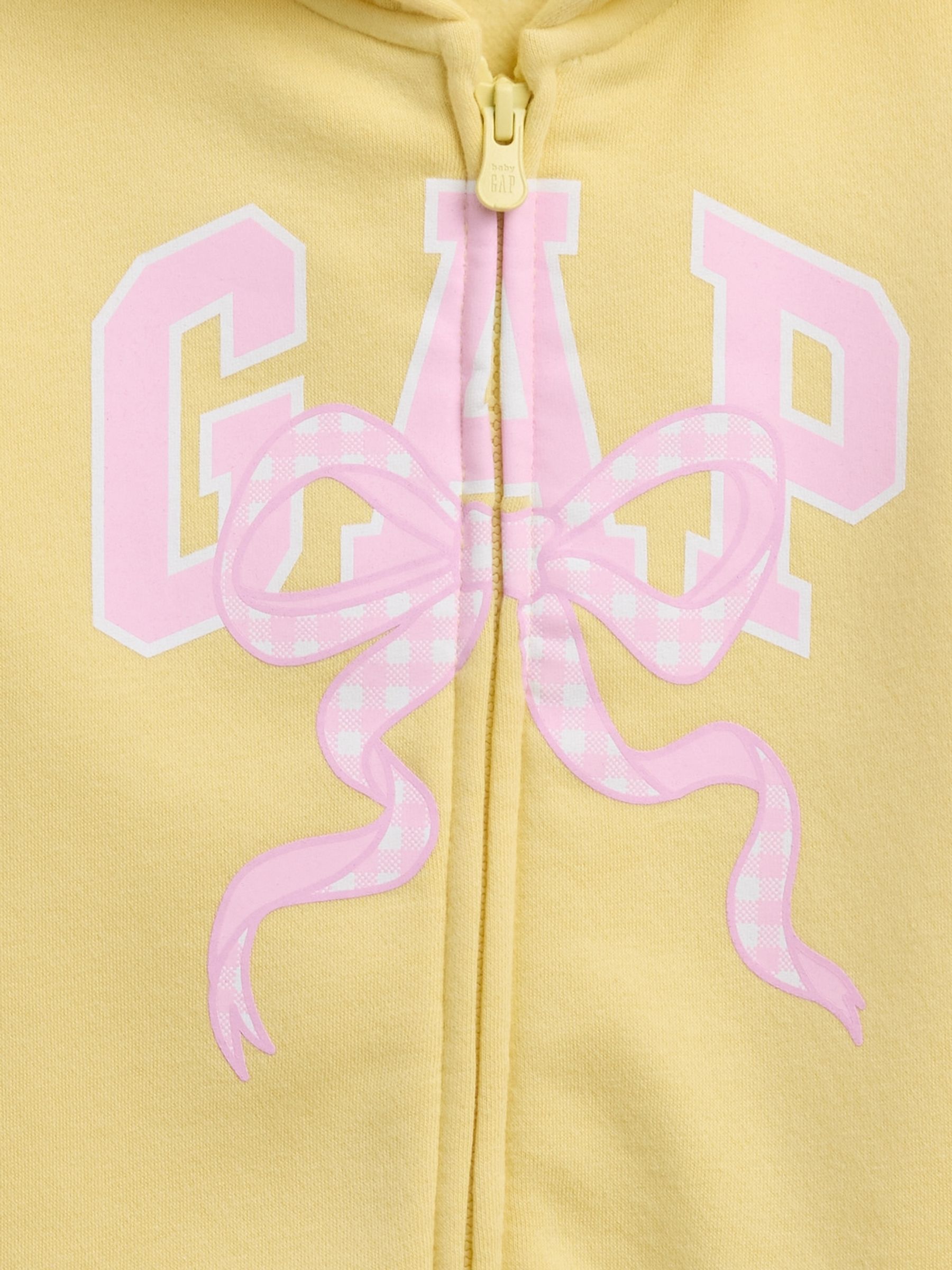 Yellow Relaxed Logo Zip Hoodie - Image 3 of 3