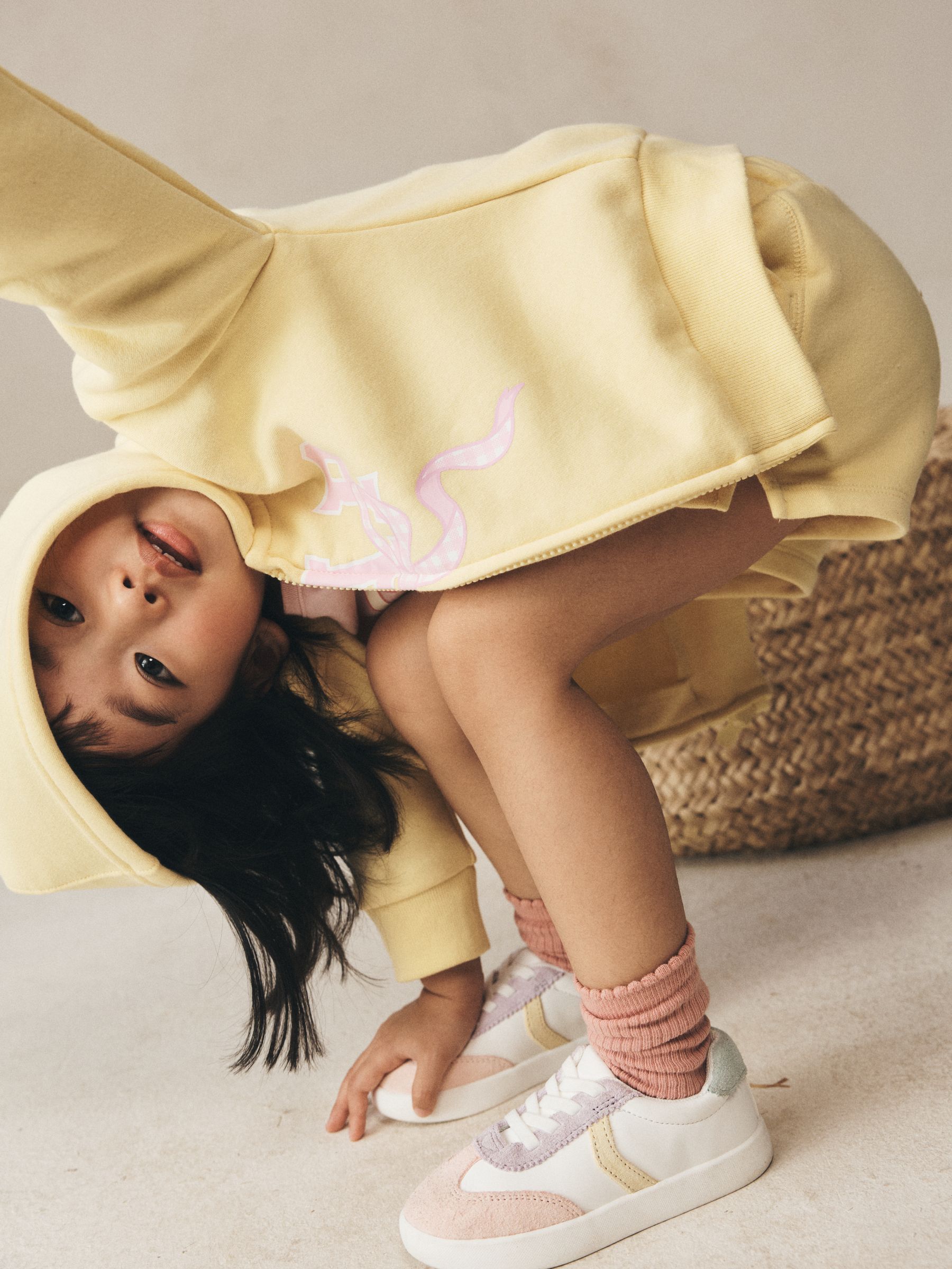 Yellow Relaxed Logo Zip Hoodie - Image 4 of 7