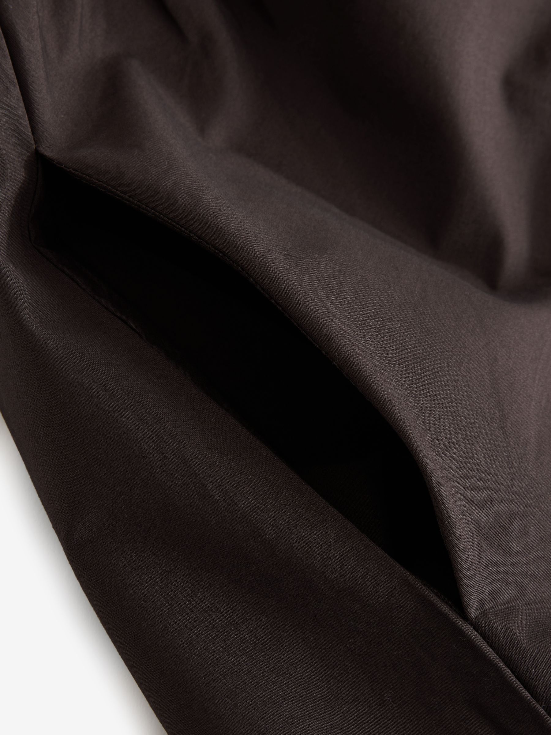 Brown Cinched Waist Midi Dress - Image 3 of 5