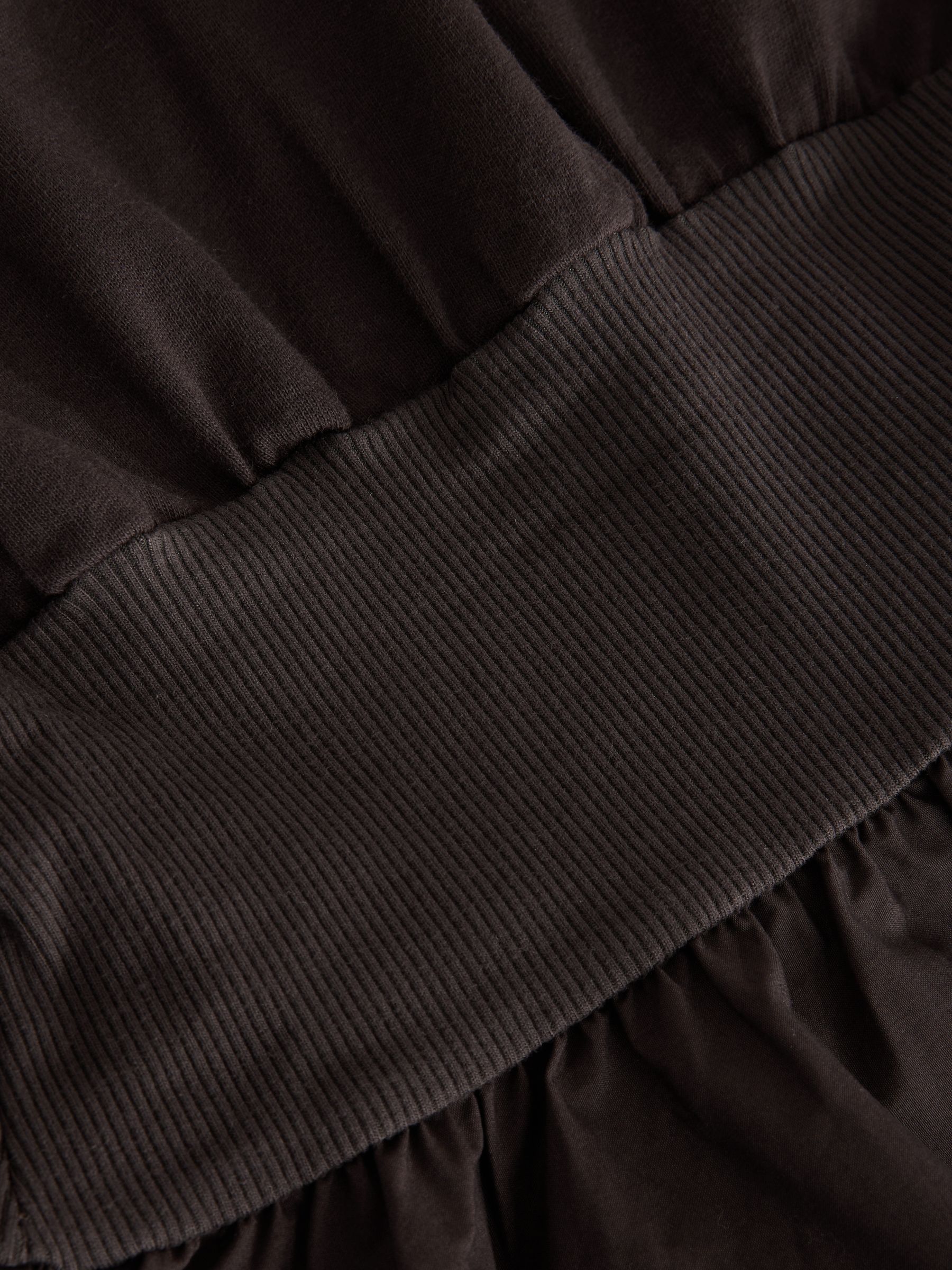 Brown Cinched Waist Midi Dress - Image 4 of 5