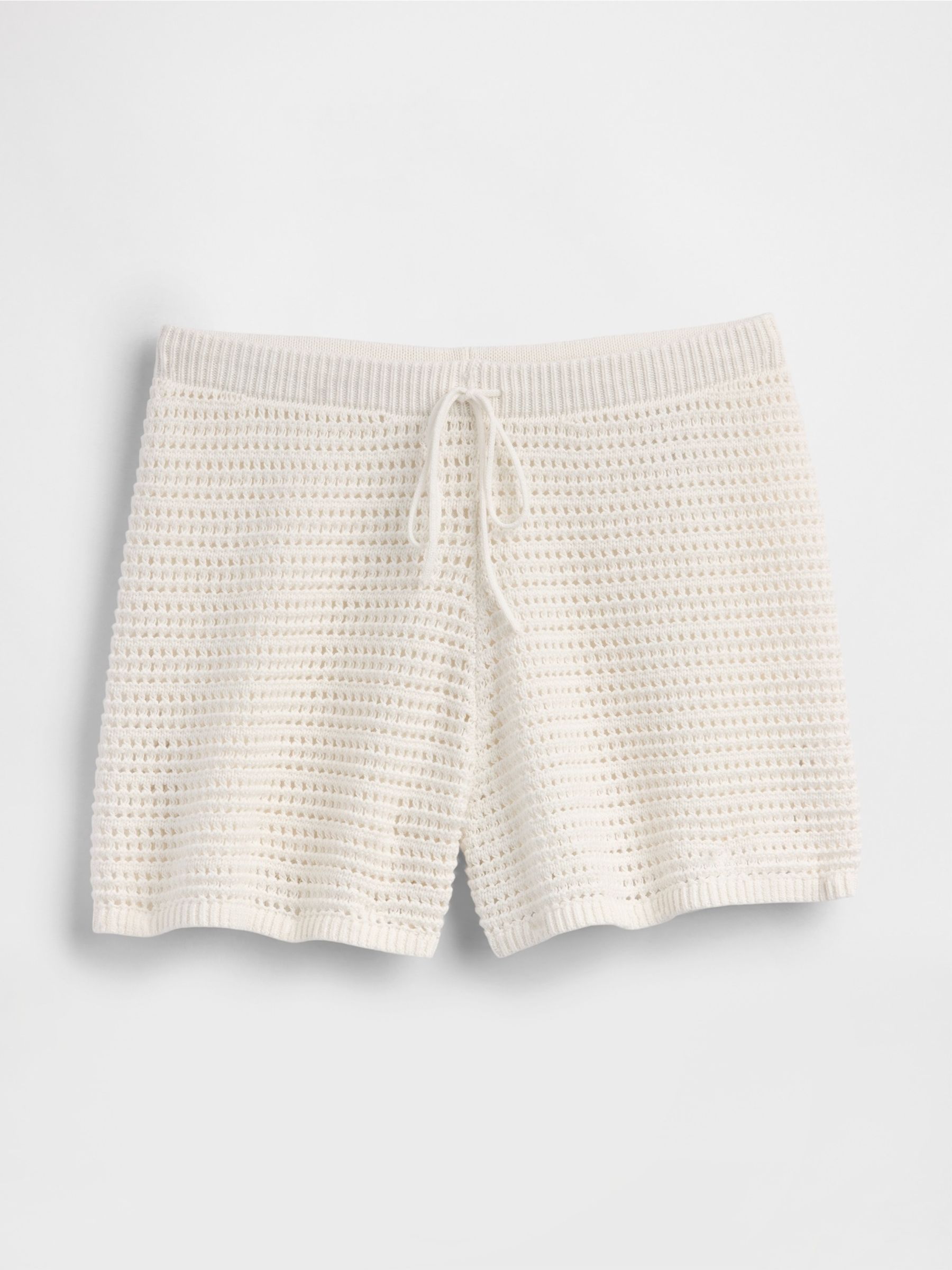White Crochet Easy Shorts - Image 5 of 5